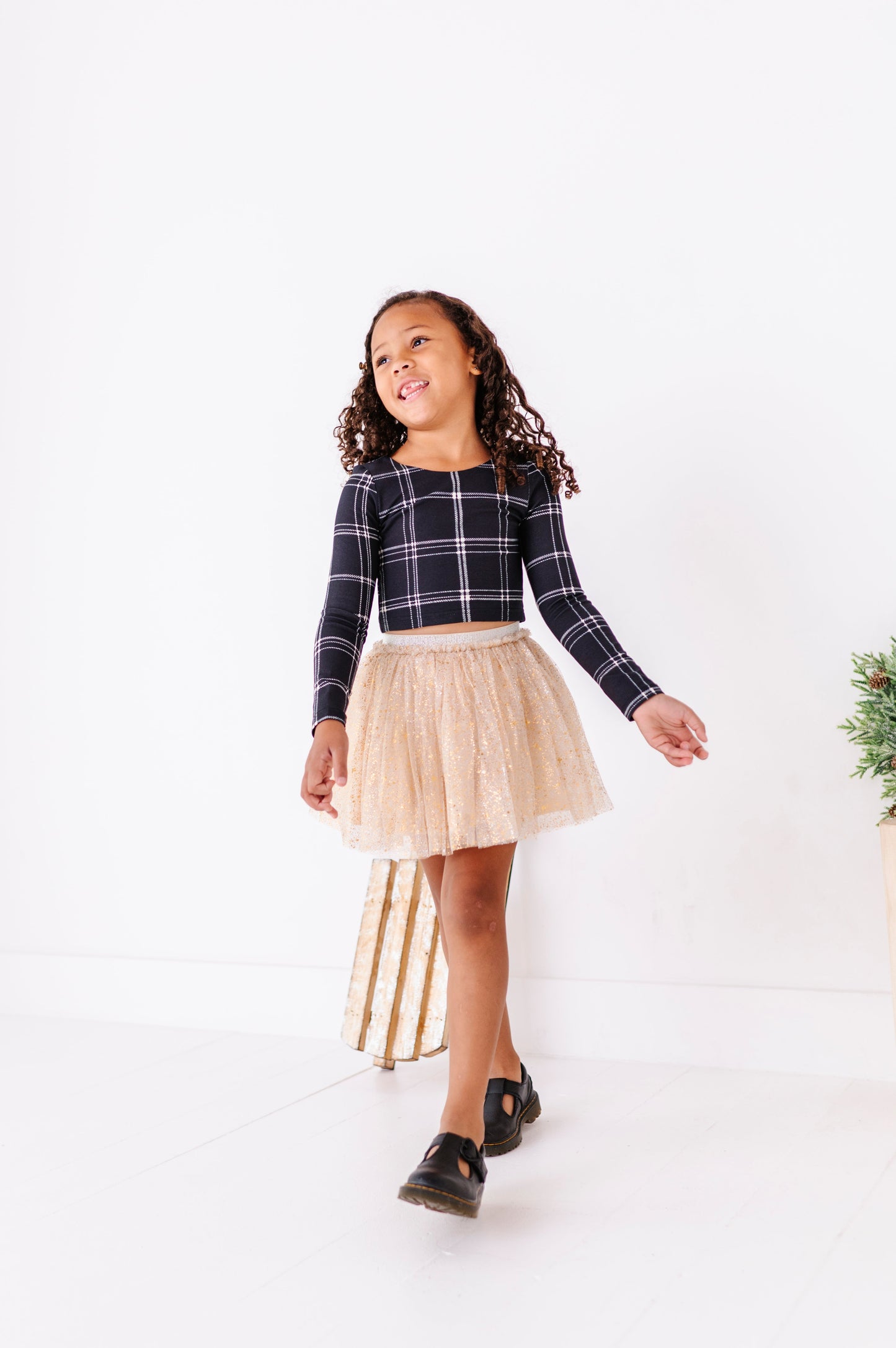 Gold Shimmer | MESH Skort