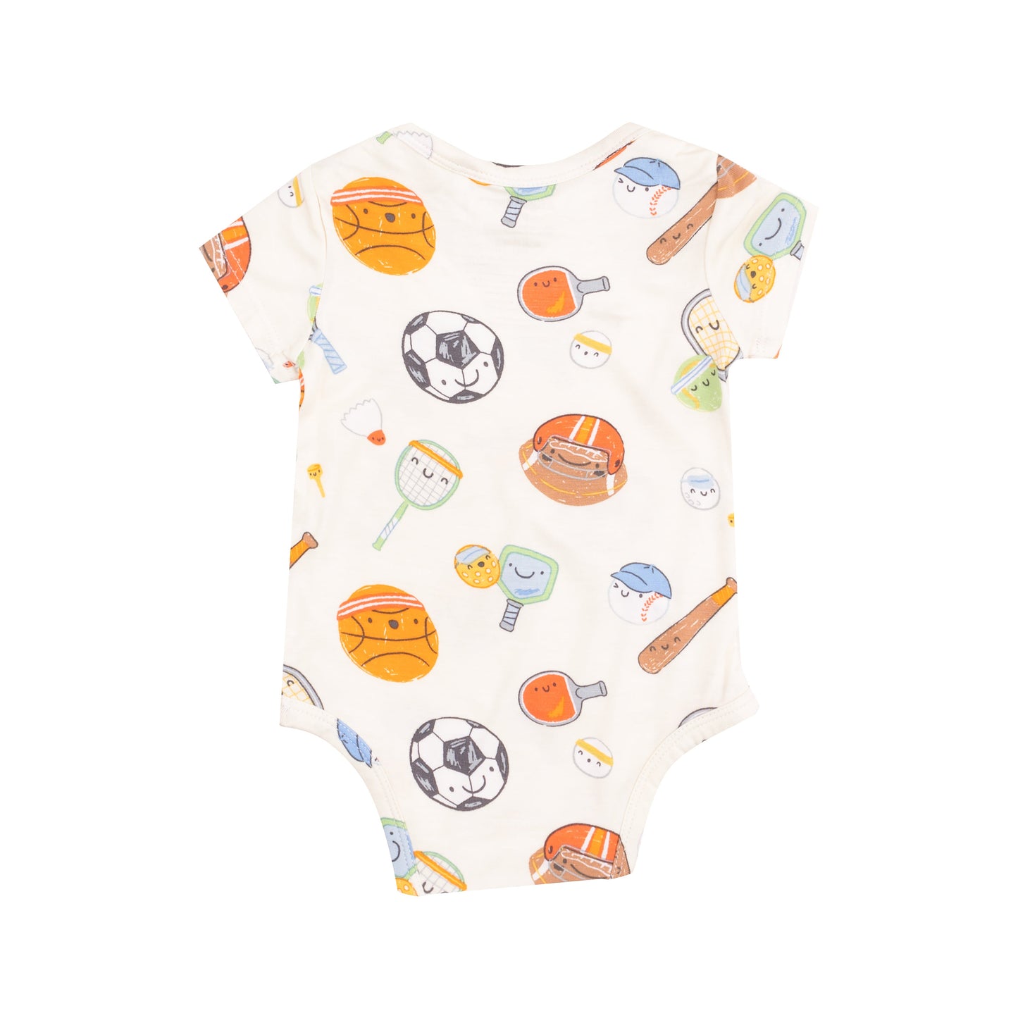 Short Sleeve Bodysuit - Sports Ball Friends