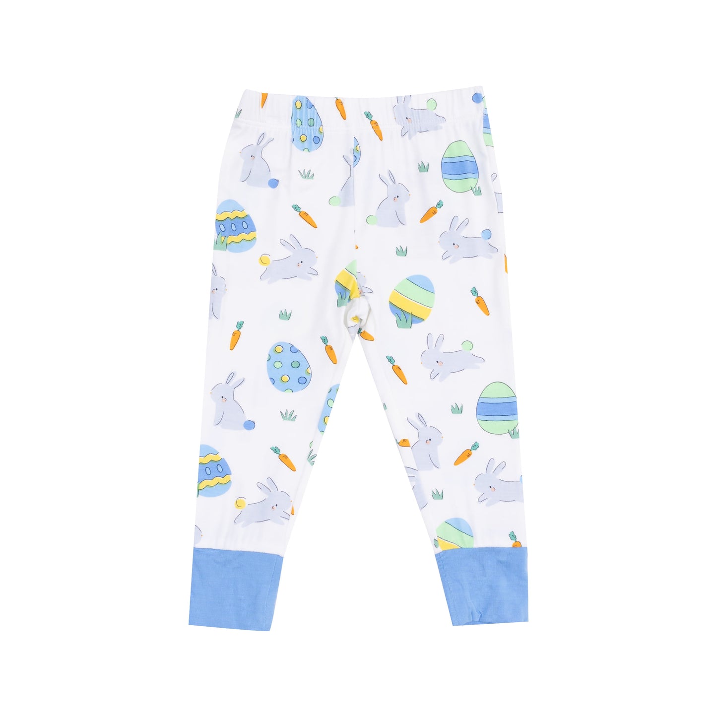 Short Sleeve Loungewear Set - Easter Bunnies Blue