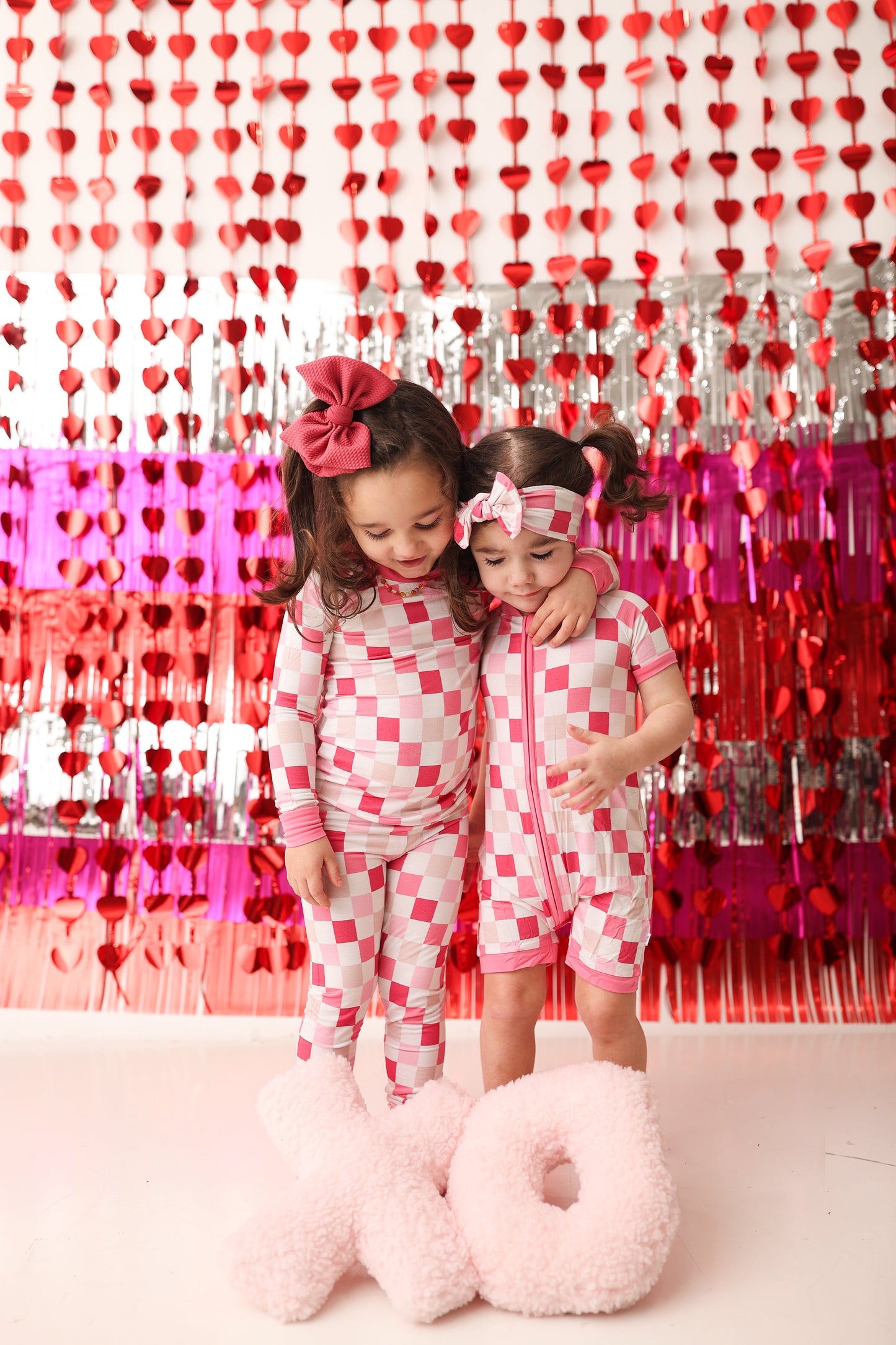 DREAMY PINK CHECKERS DREAM BOW