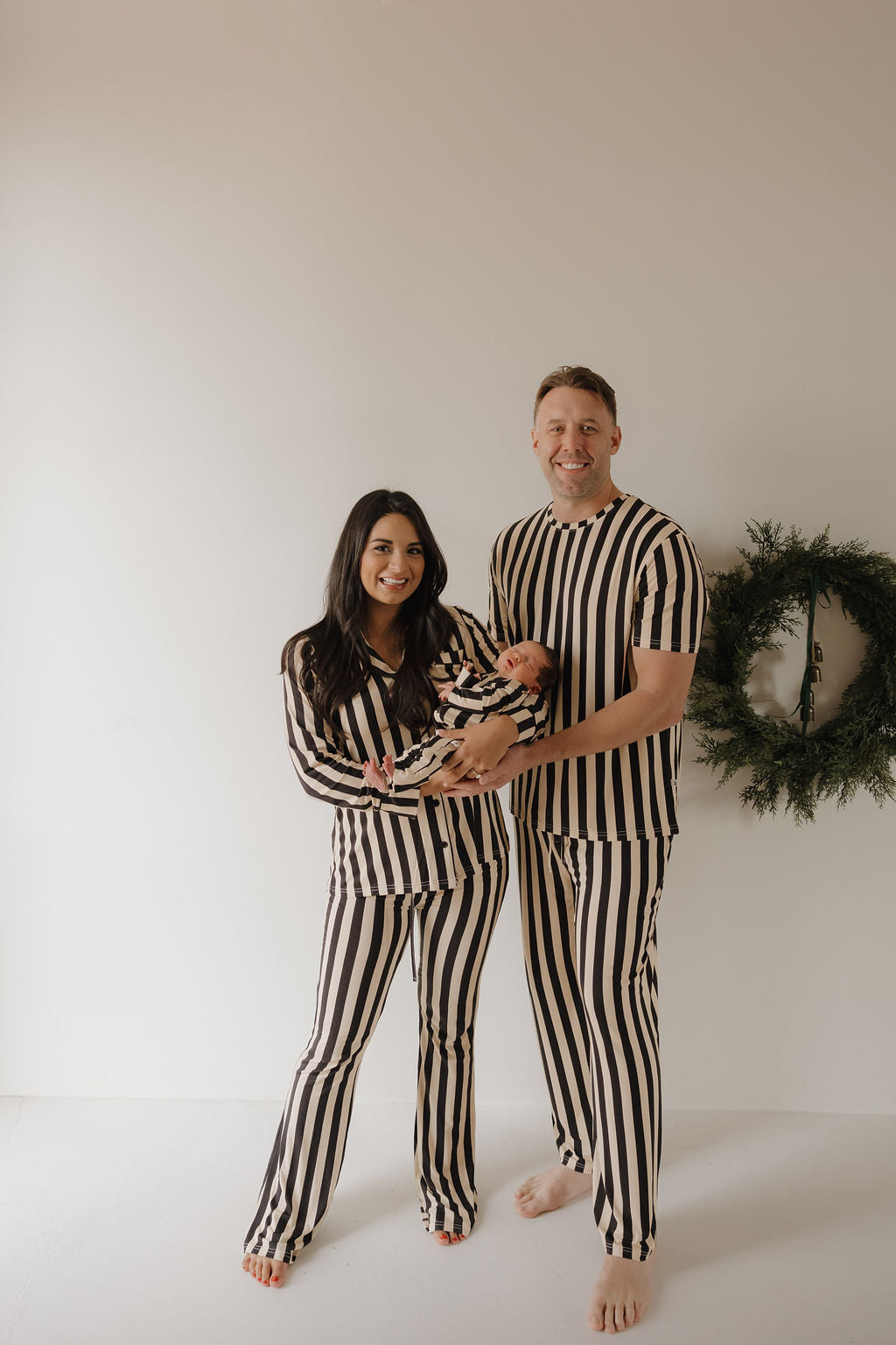 Men's Short Sleeve Pajamas | Midnight Stripe