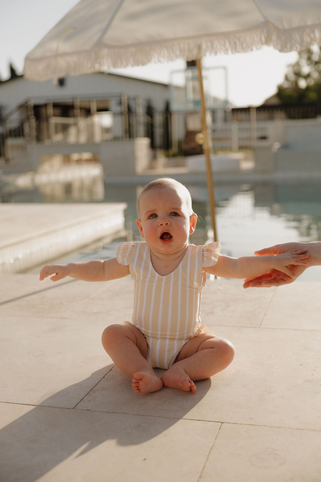 Girl Sleeveless Swimsuit | Sun Rays