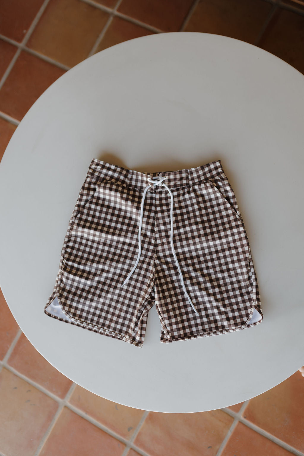 Men's Boardshort | Chocolate Gingham