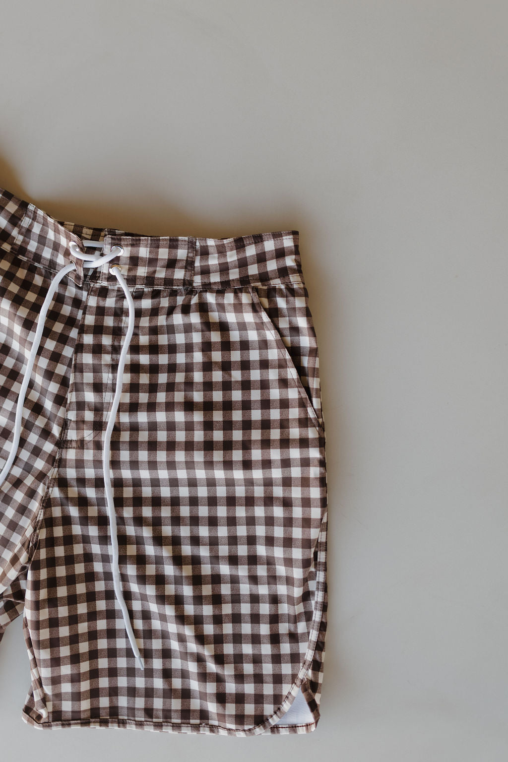 Men's Boardshort | Chocolate Gingham