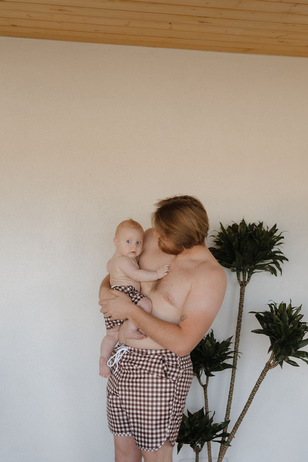 Men's Boardshort | Chocolate Gingham