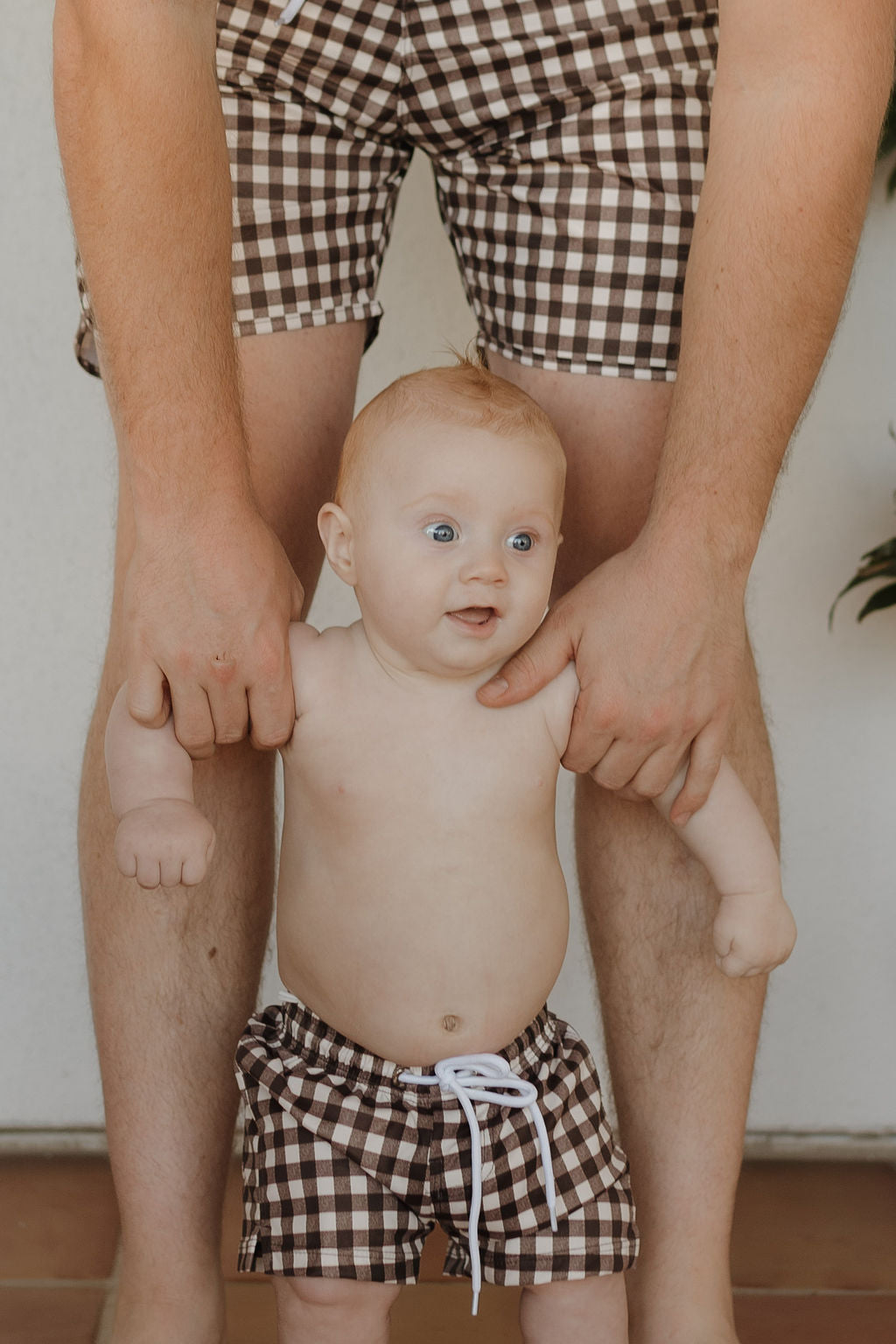 Men's Boardshort | Chocolate Gingham
