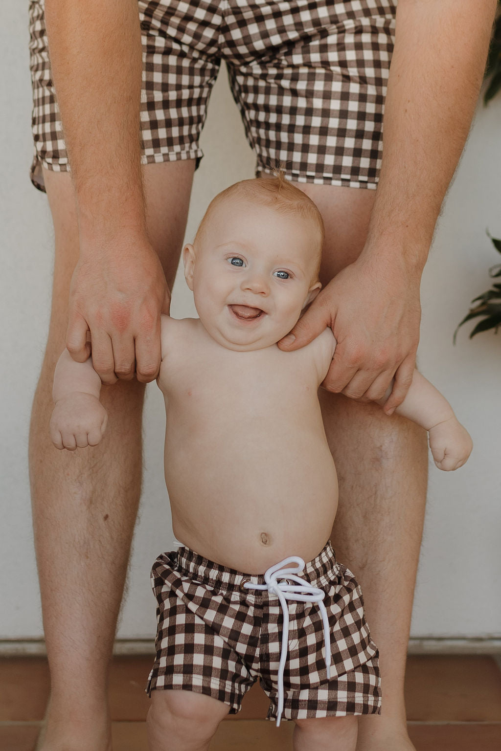 Men's Boardshort | Chocolate Gingham