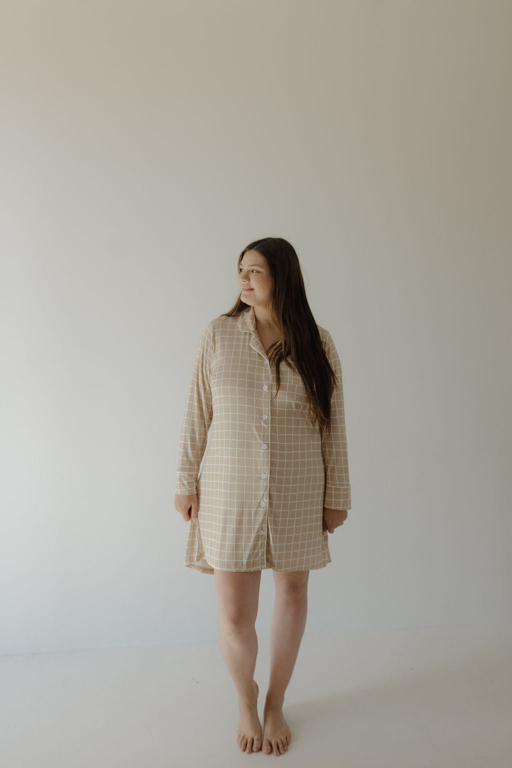 Women's Bamboo Sleeping Dress | Grid