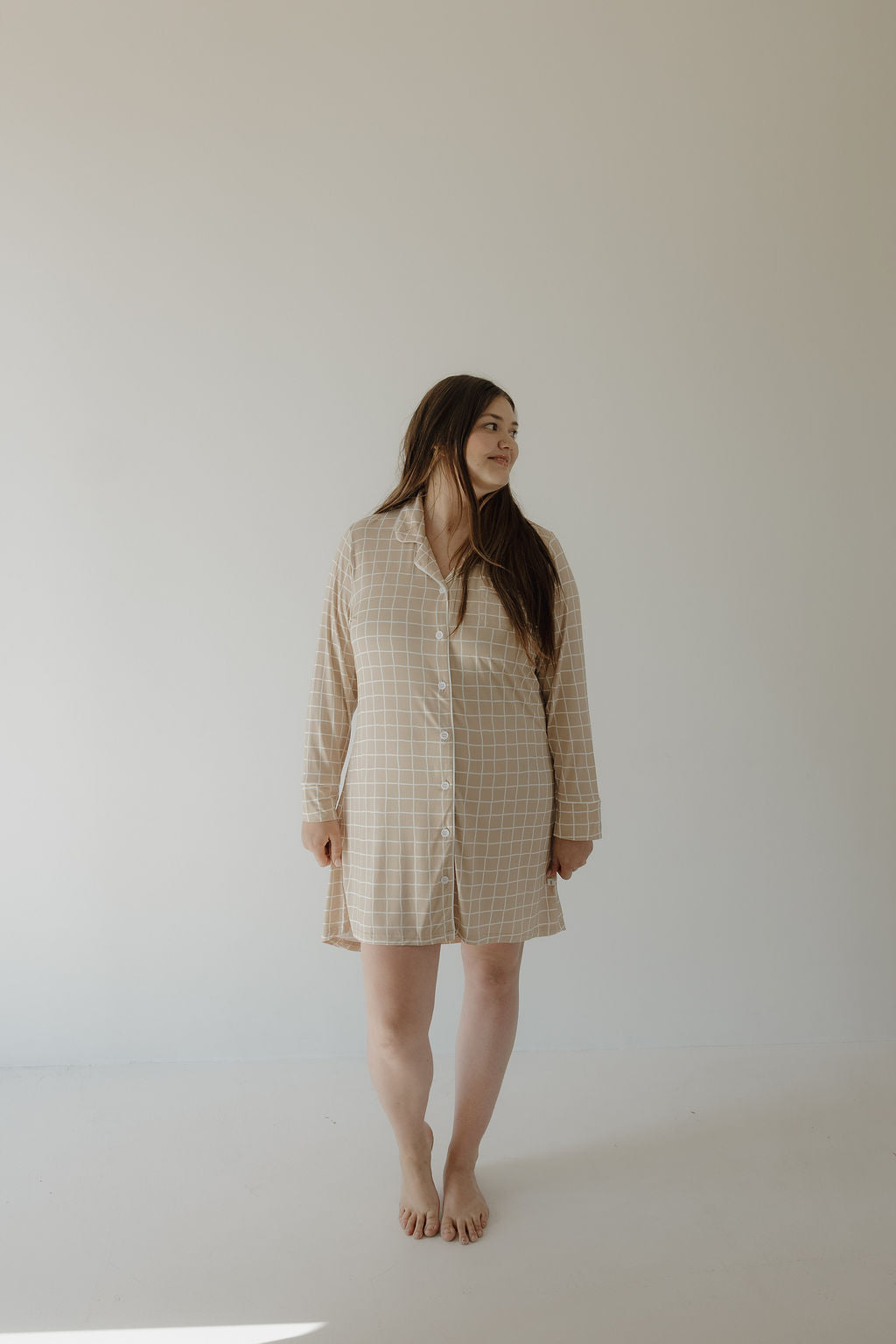 Women's Bamboo Sleeping Dress | Grid