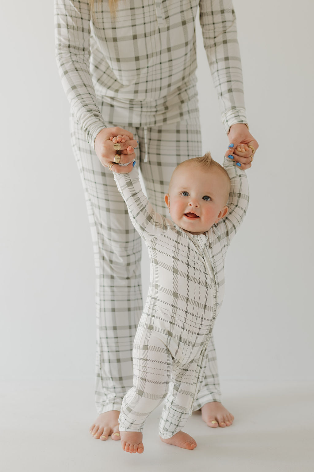 Bamboo Zip Pajamas | Picnic Plaid