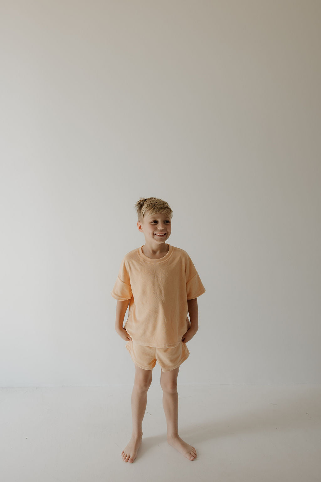 Child Terry Short Set | Sherbert