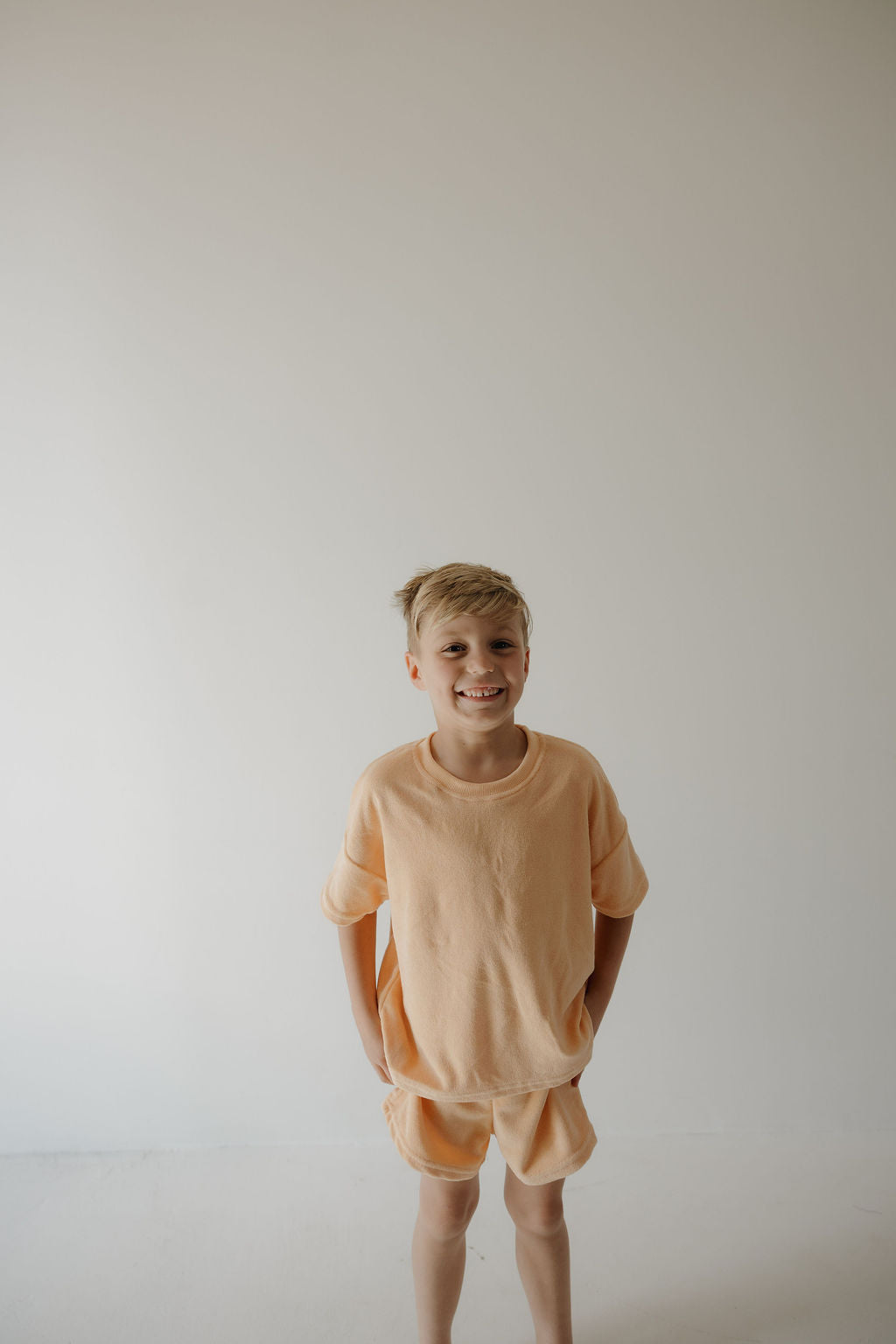 Child Terry Short Set | Sherbert