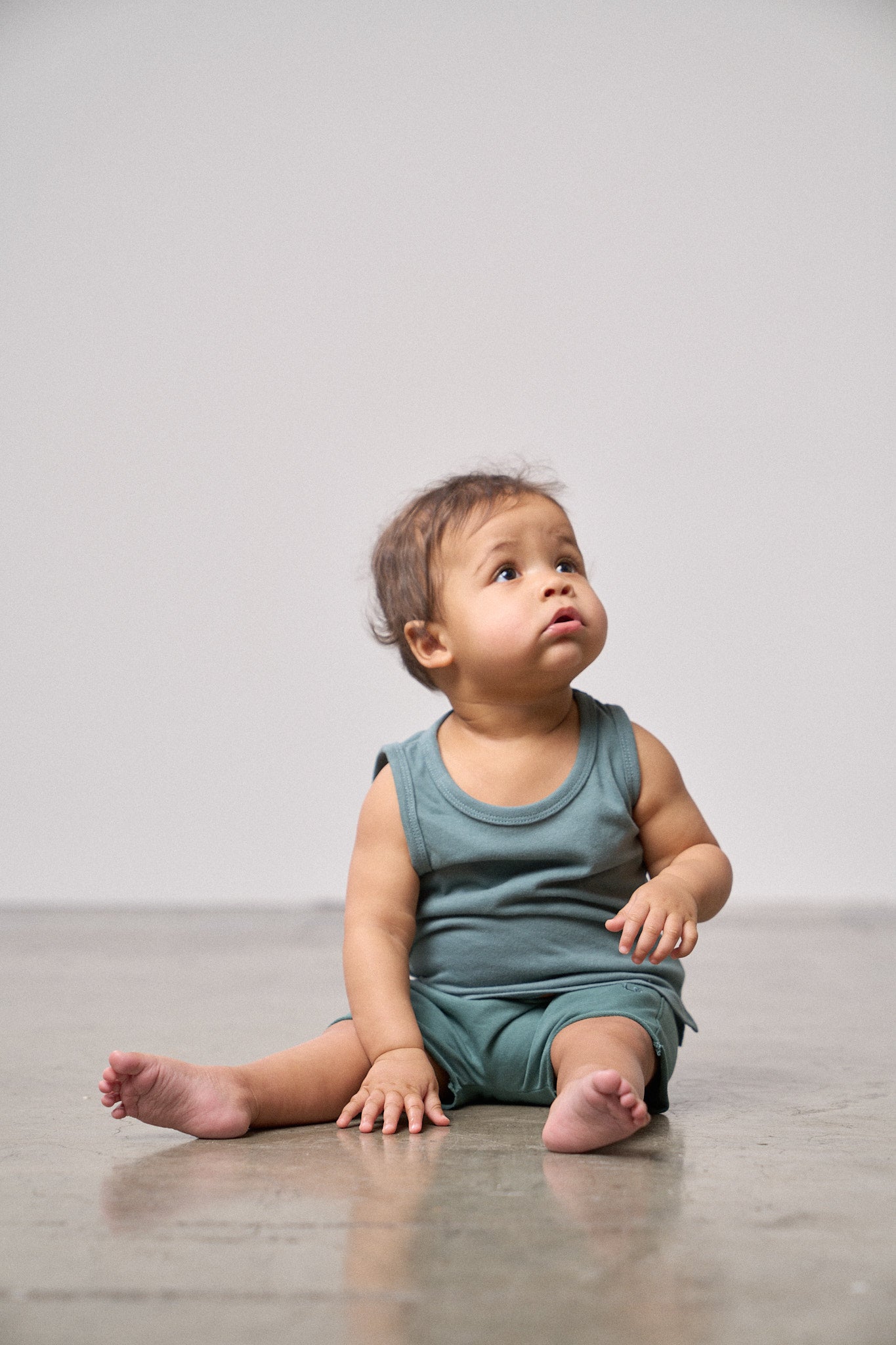 Raw Edge Harem Short - Teal