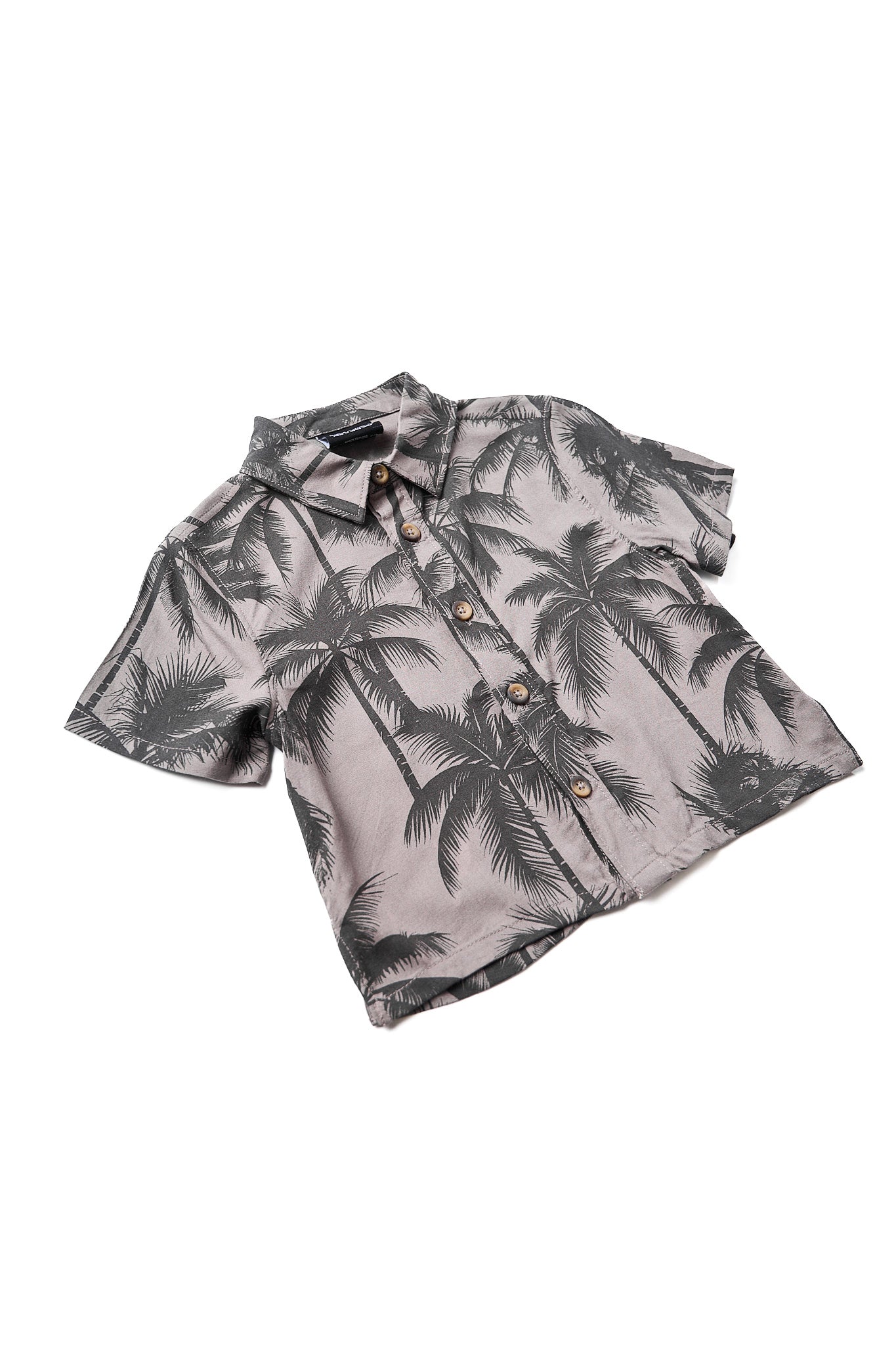 Palm Print Button Up