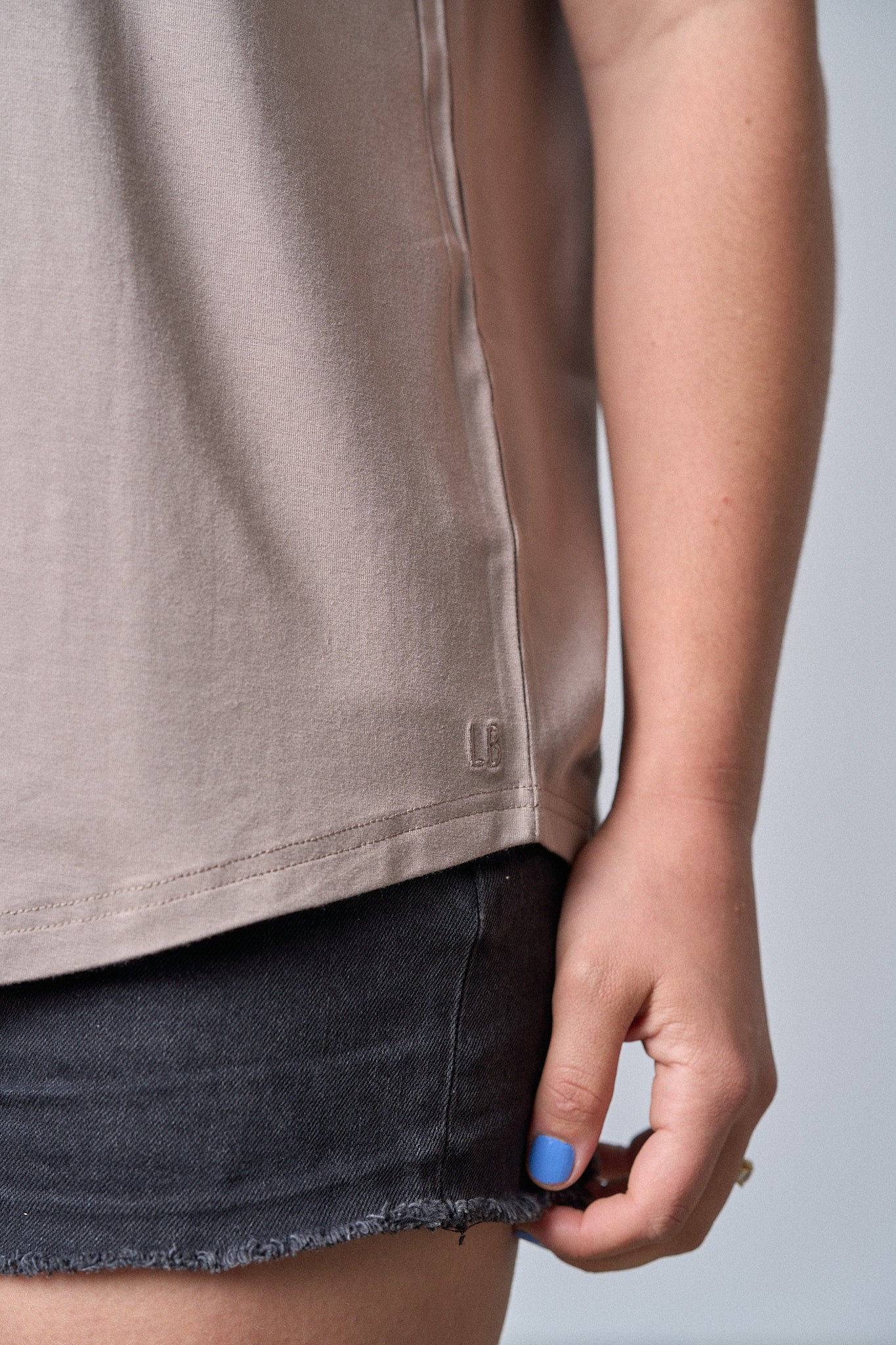 Adult Oversized Bamboo Tee - Mushroom