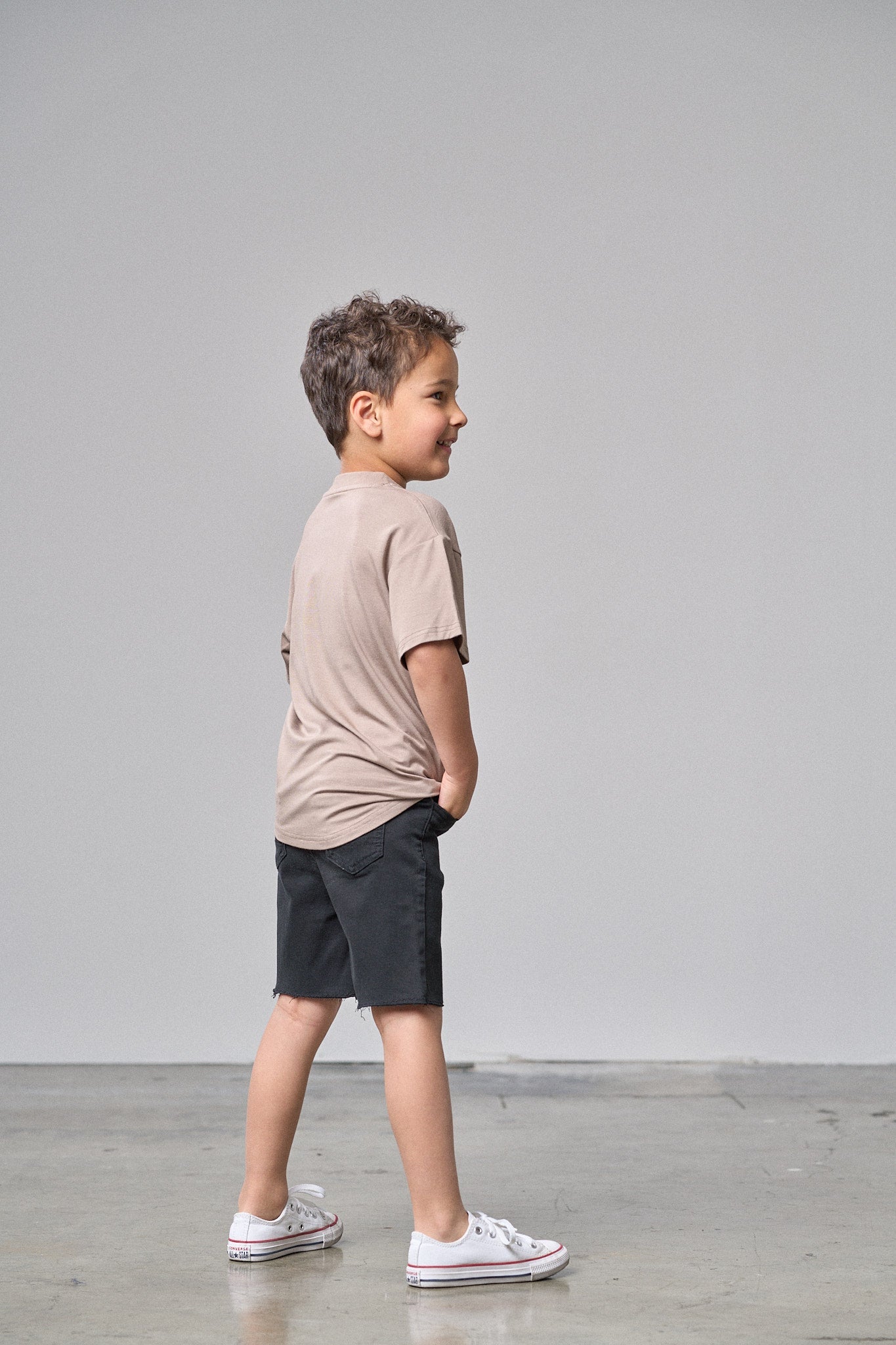 Oversized Bamboo Tee - Mushroom