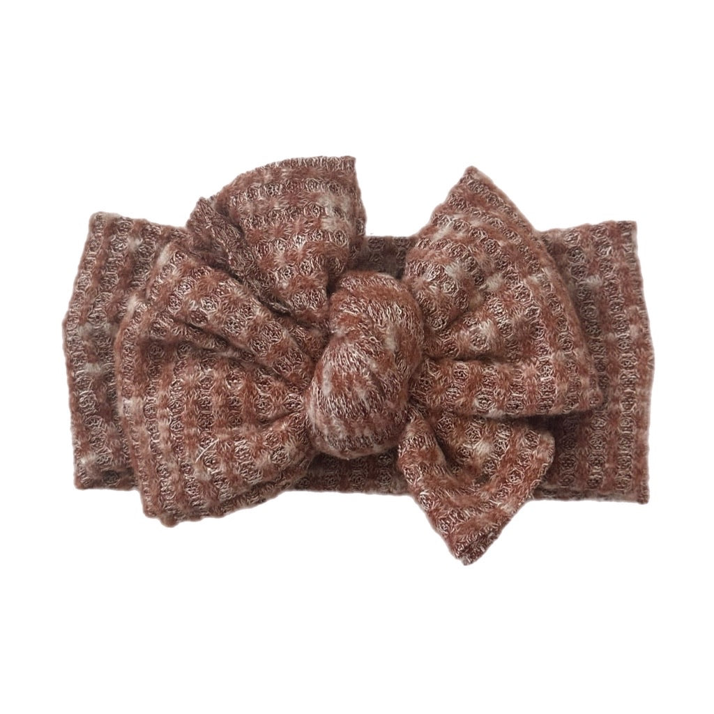 Vienna ~ Brown & White Two Tone Waffle
