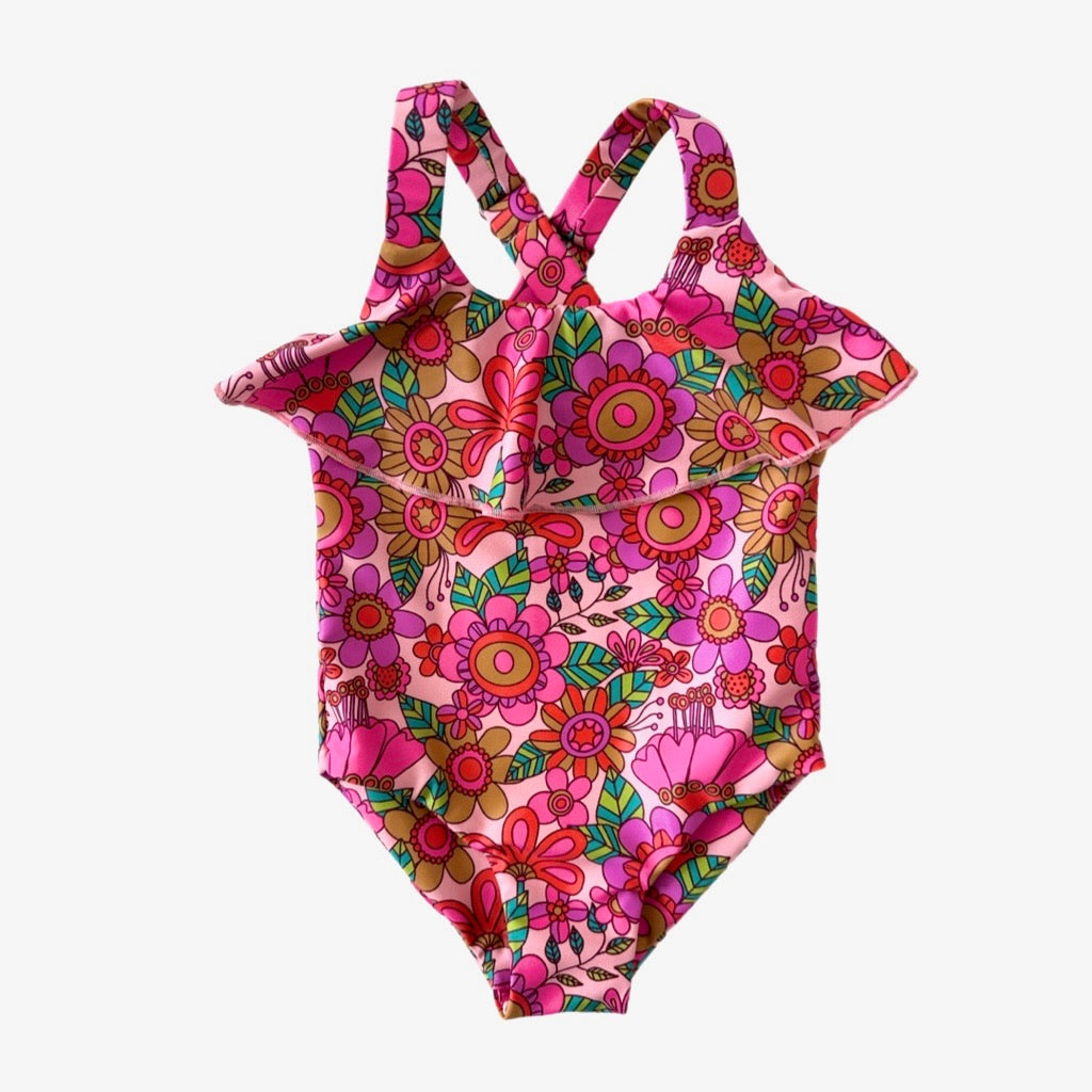 HERE COMES THE SUN ~ VIBRANT FLORAL SWIM BOWS