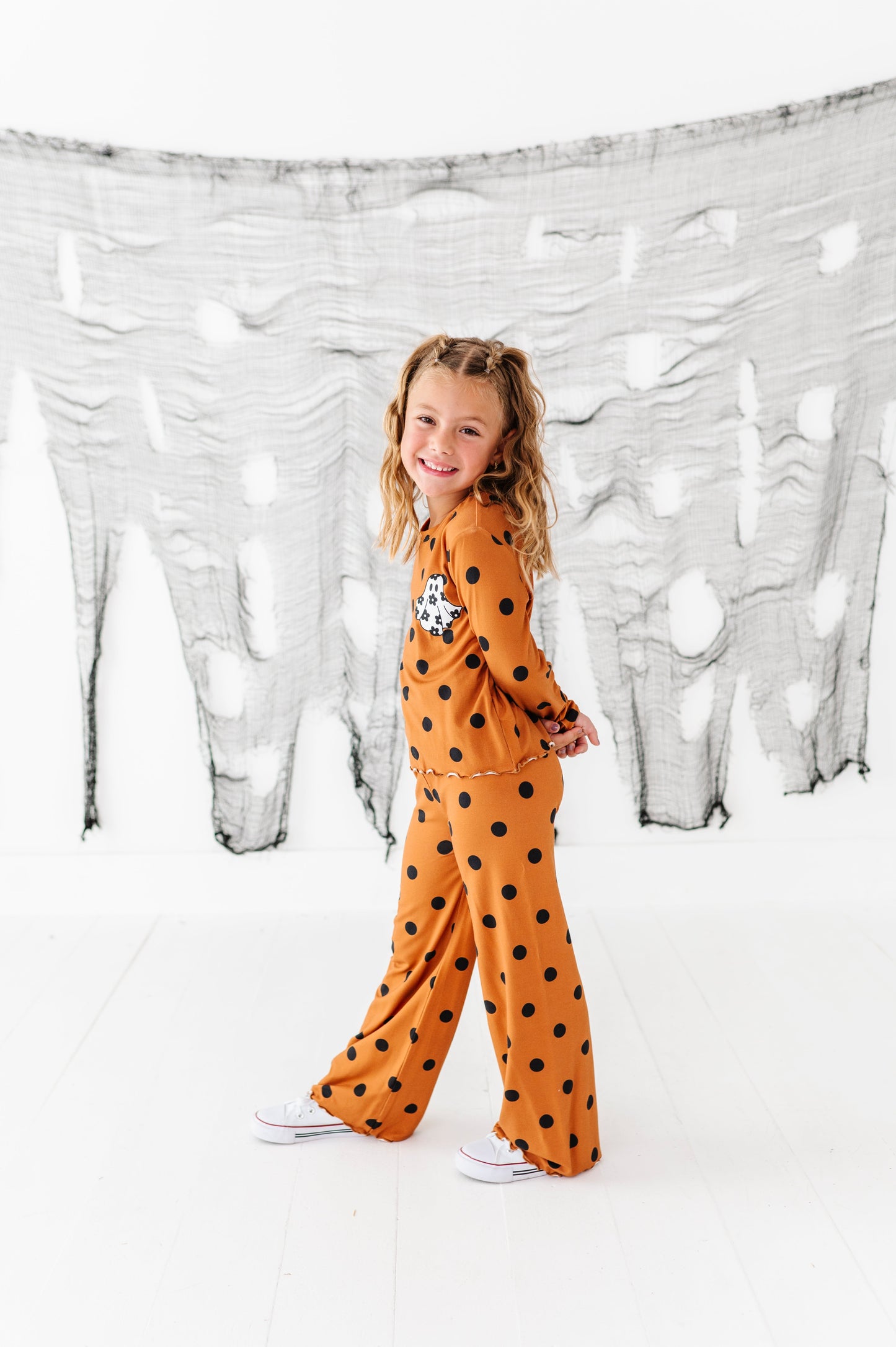 Floral Ghostie Dotted | 2-Piece Bamboo Set