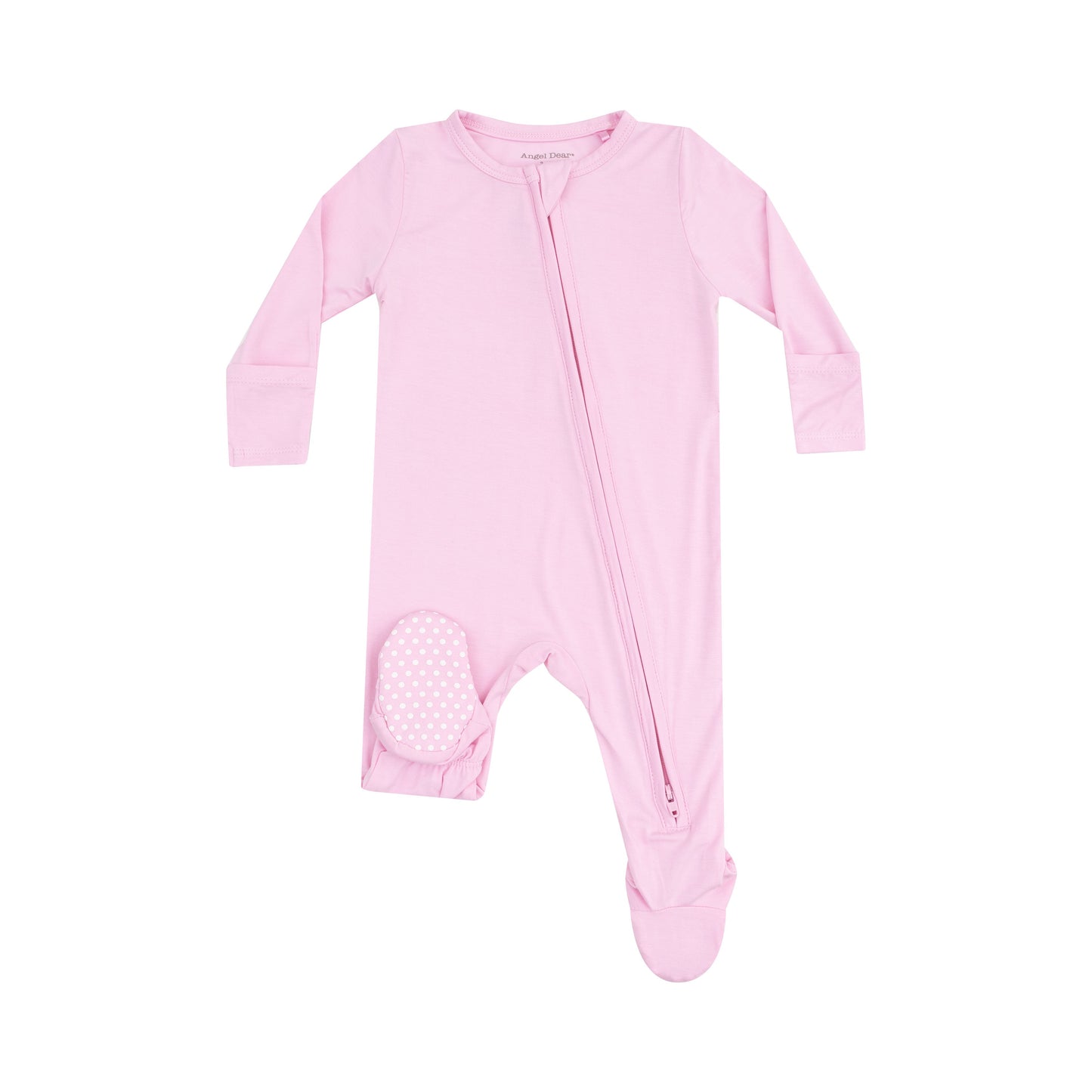 2 Way Zipper Footie - Solid Lilac Sachet