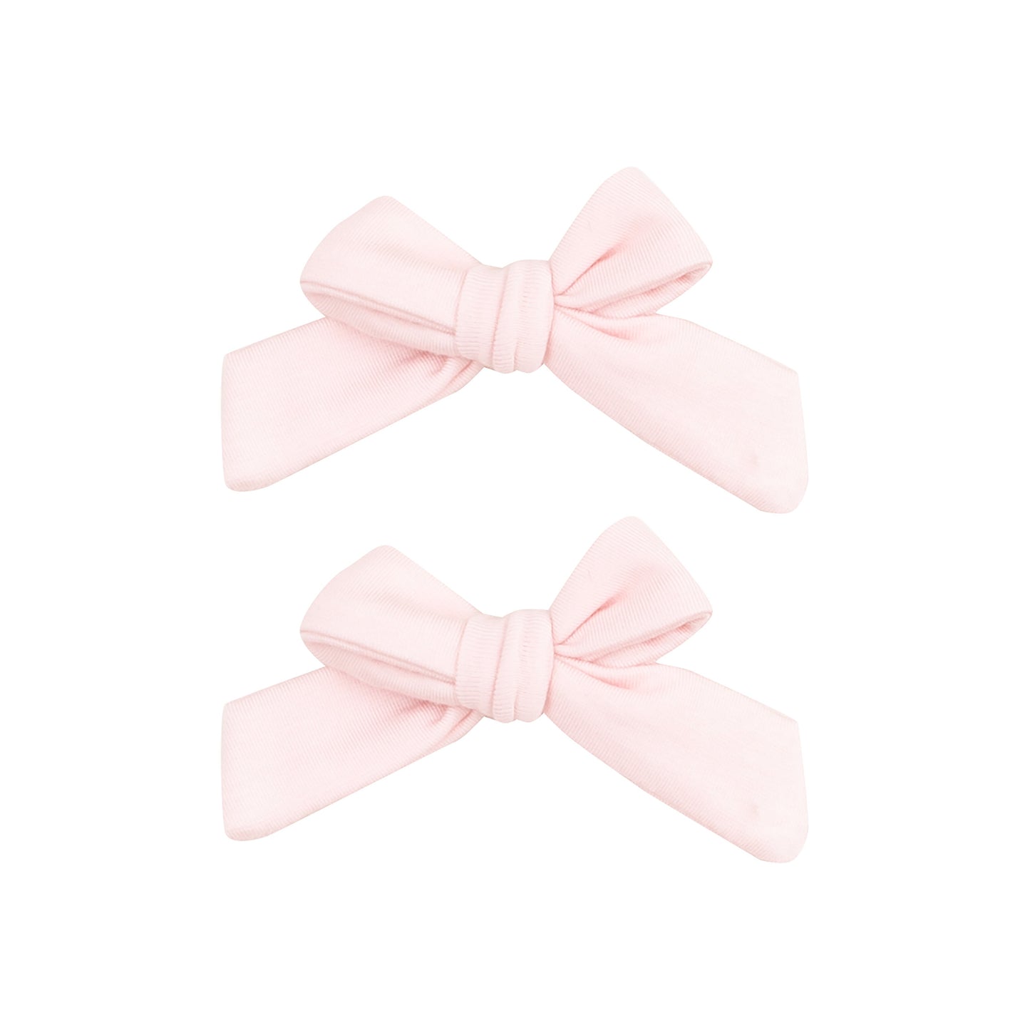 2 Pack Hair Bow with Clip - Solid Tickled Pink