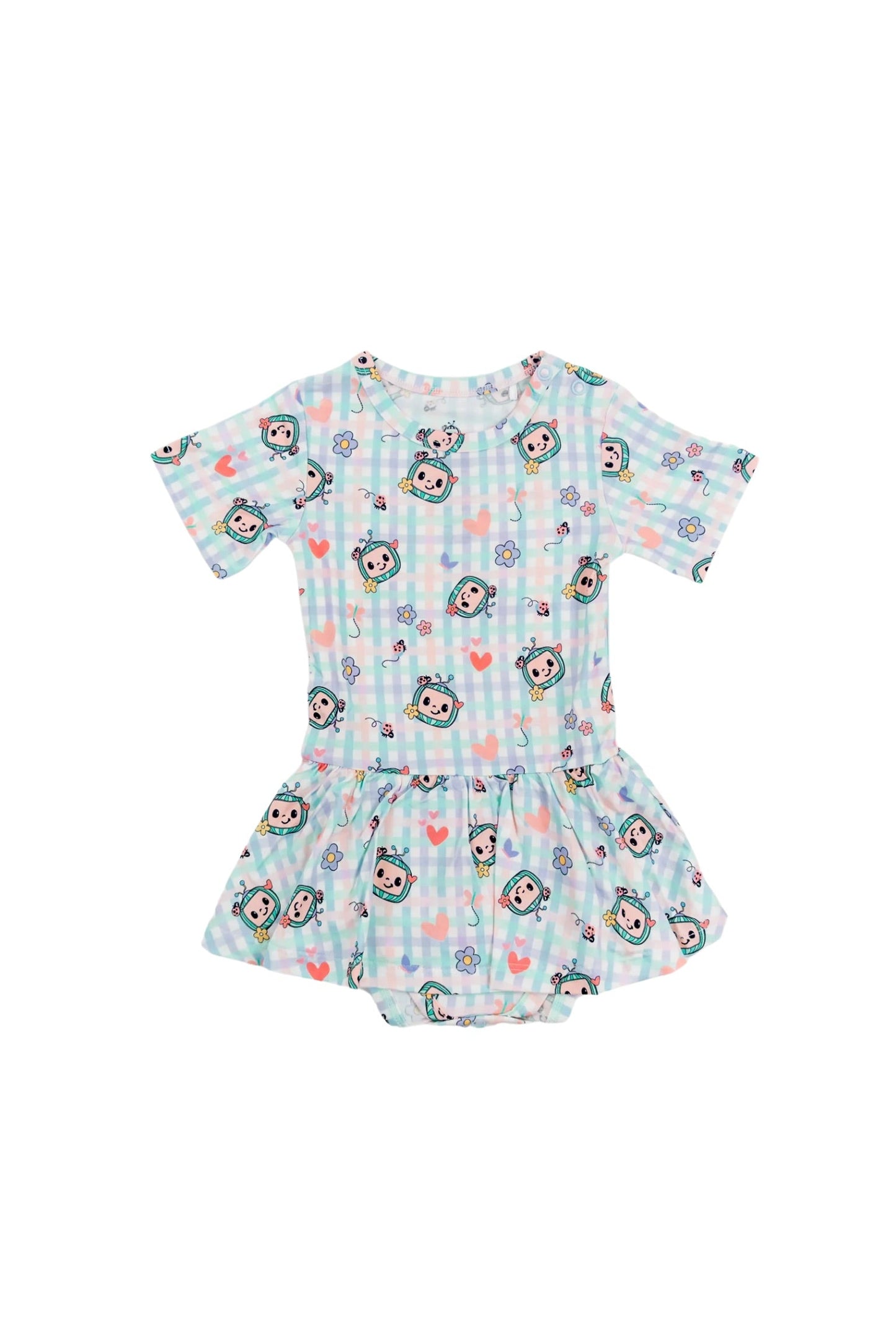 Dream Big Little Co x CoComelon SPRINGTIME MELON DREAM BODYSUIT DRESS