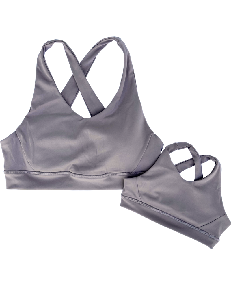 Bre Cross Back Sports Bra - Warm Stone
