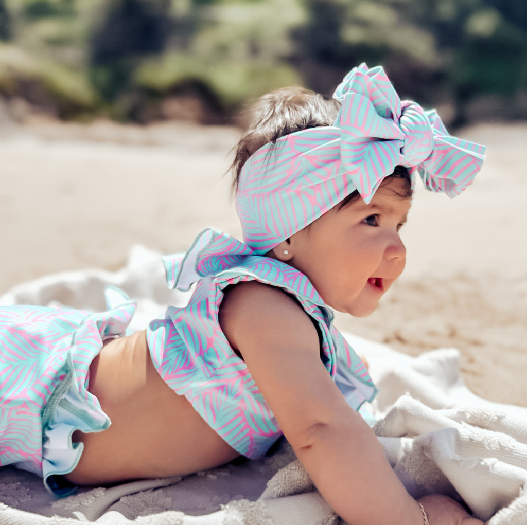 COPACABANA ~ NEON PALM LEAVES SWIM BOWS