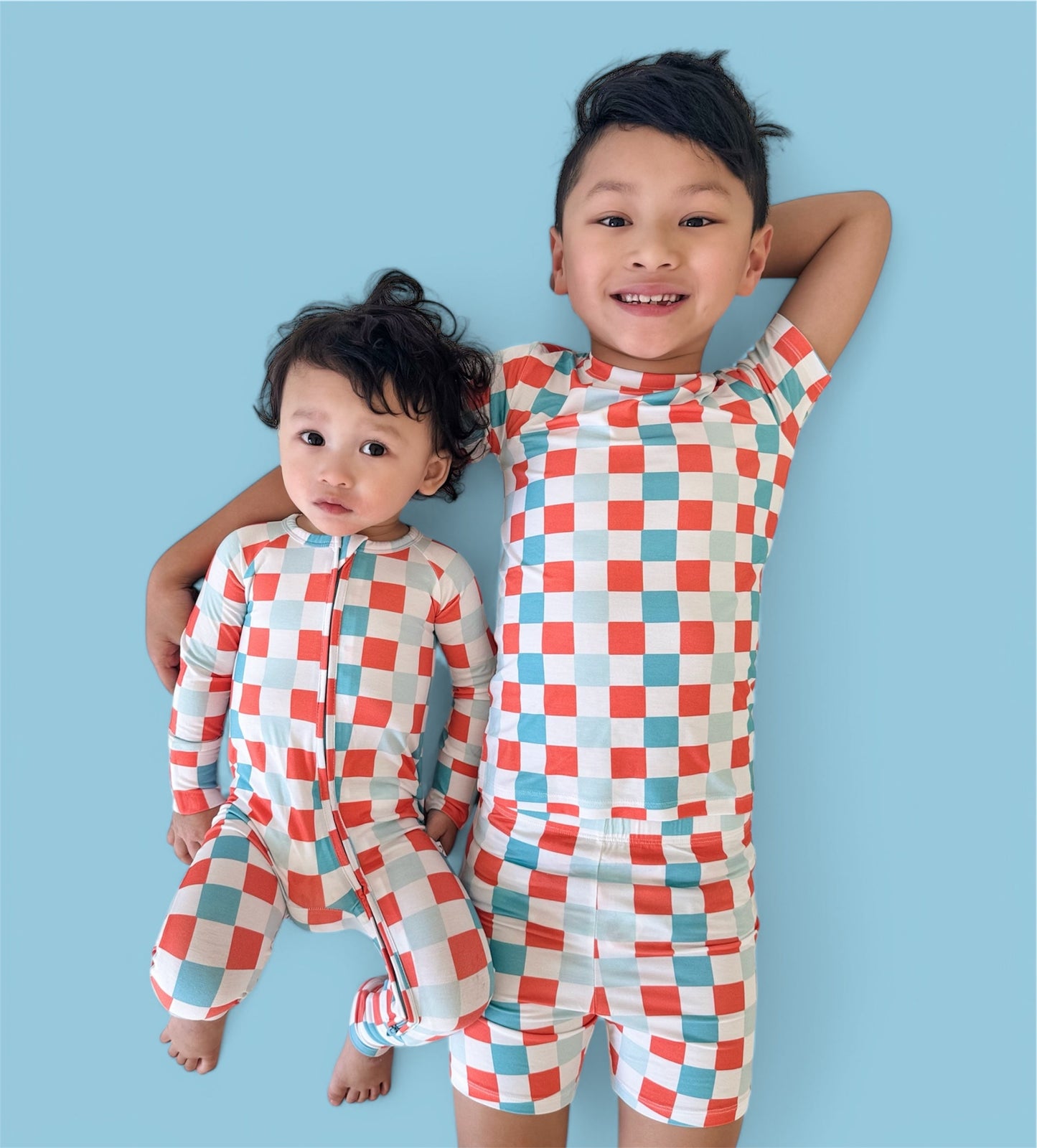 USA CHECKERS DREAM ROMPER