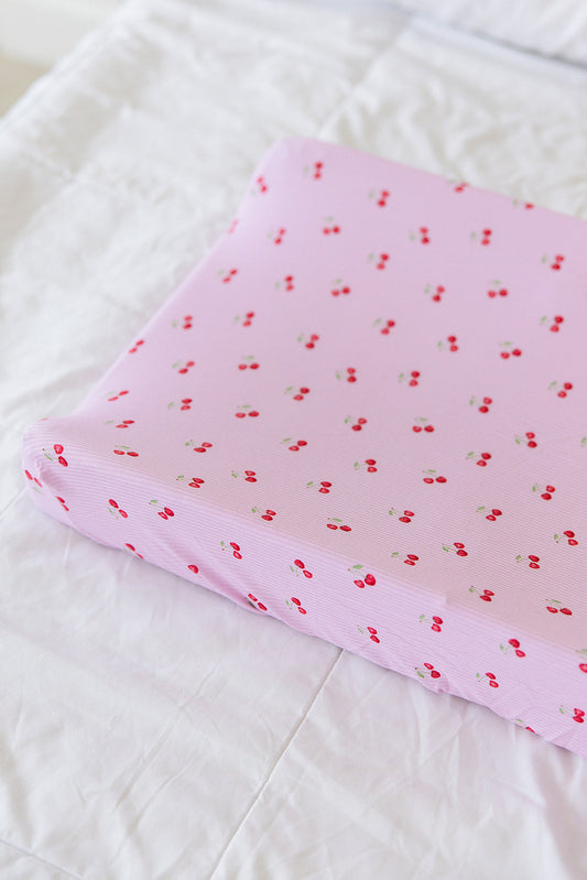 Cherry (ribbed) - Changing Pad Cover