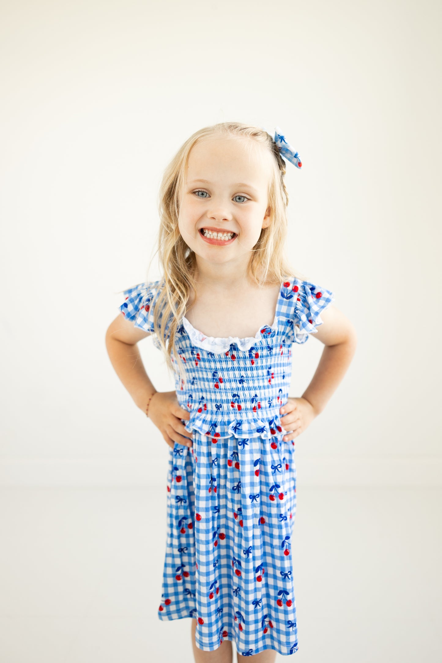 Sweet Freedom Smocked Twirl Dress