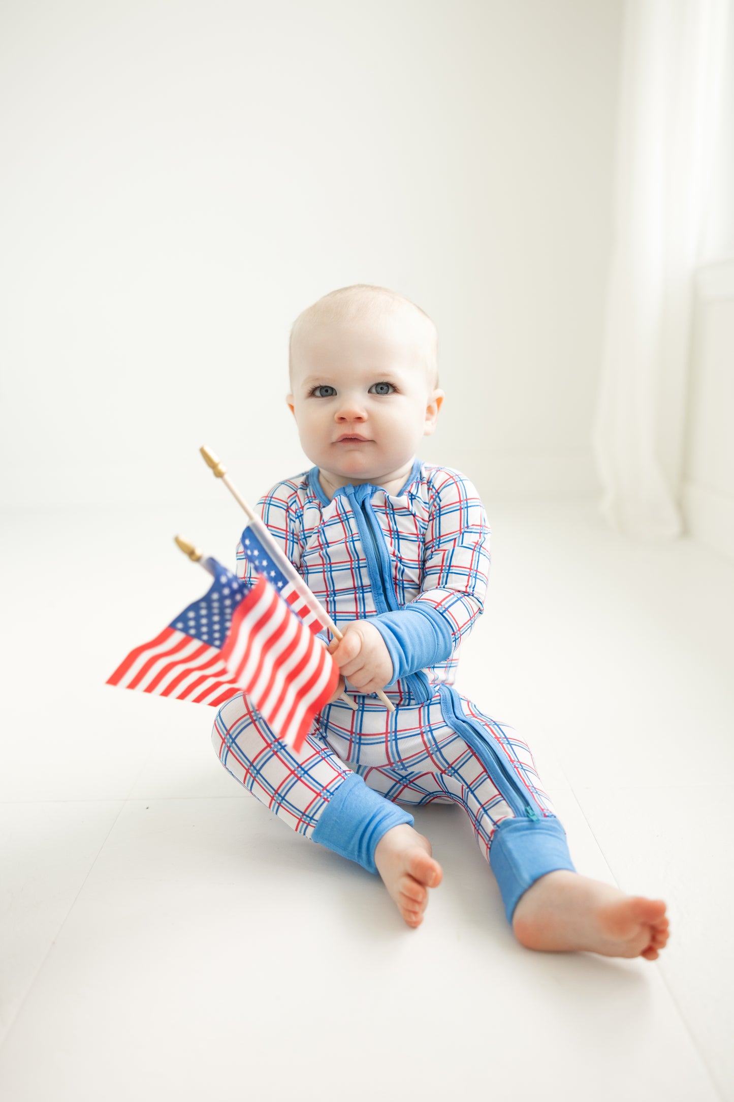 Patriotic Plaid Convertible Zippy