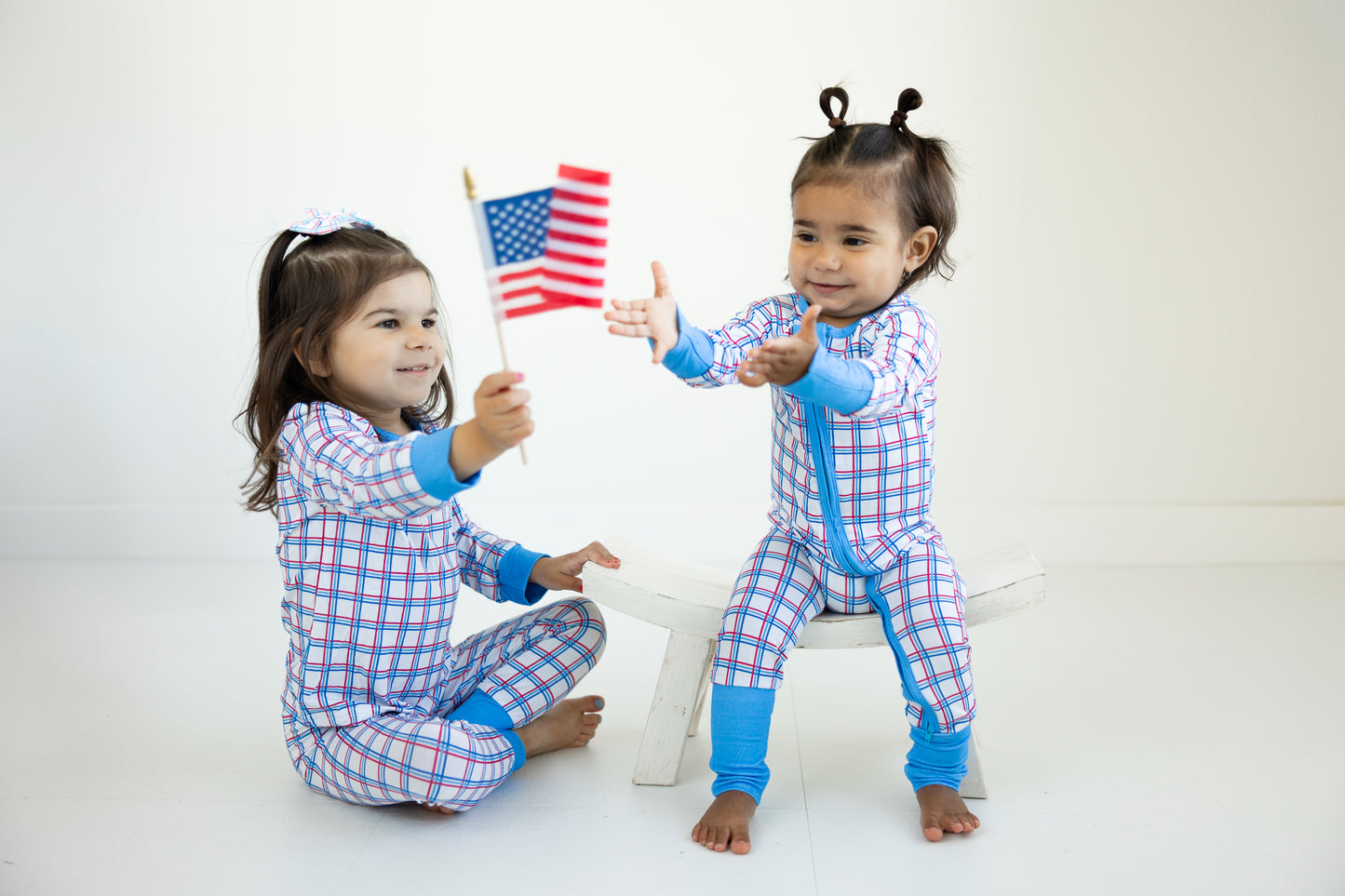 Patriotic Plaid Convertible Zippy
