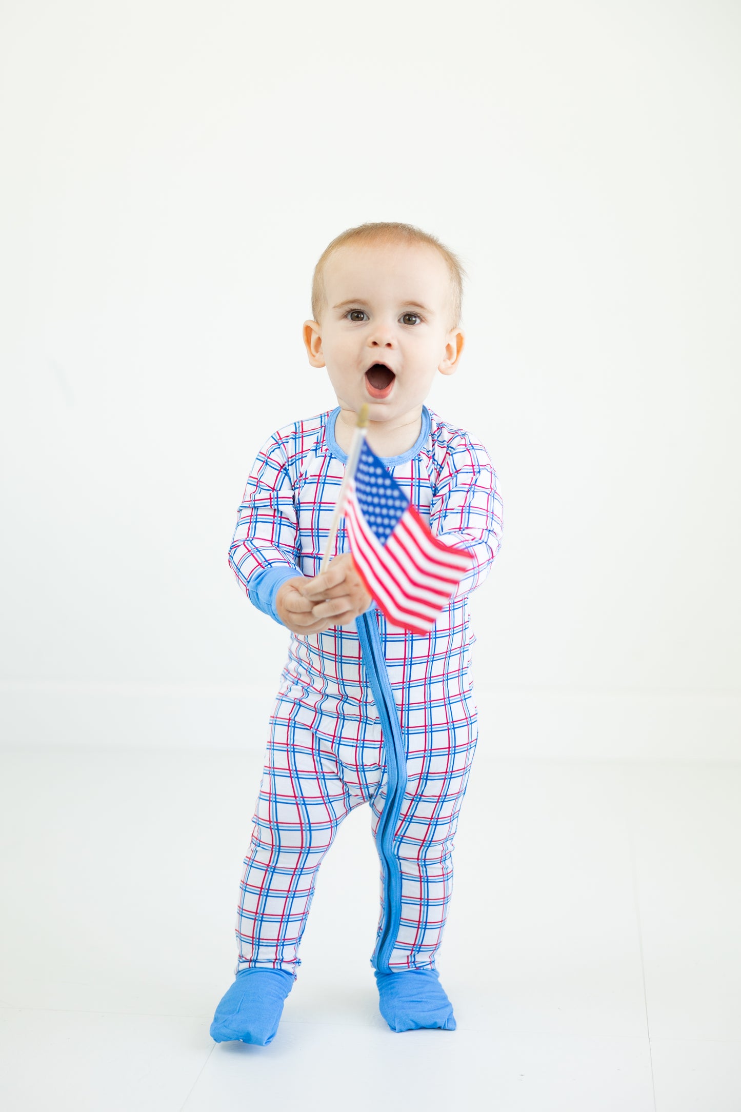 Patriotic Plaid Convertible Zippy
