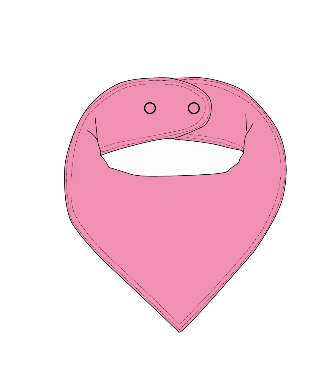 Monarch Pink - Bandana Bib