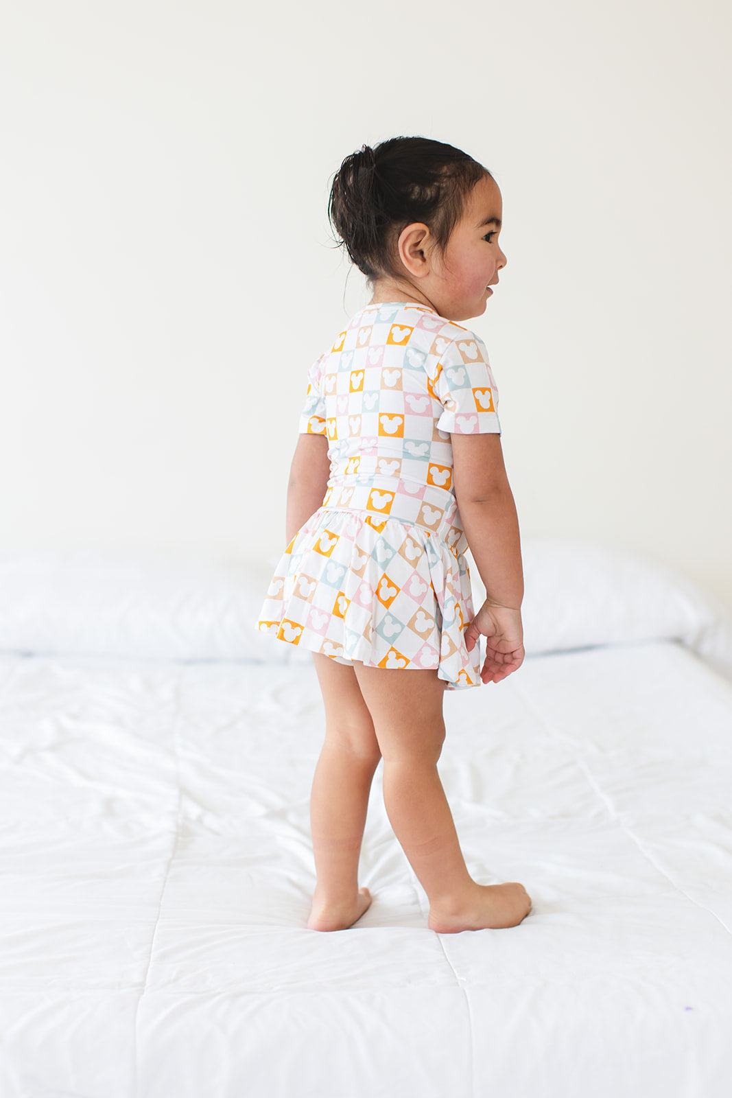 Checkerboard Charm - Bodysuit Dress