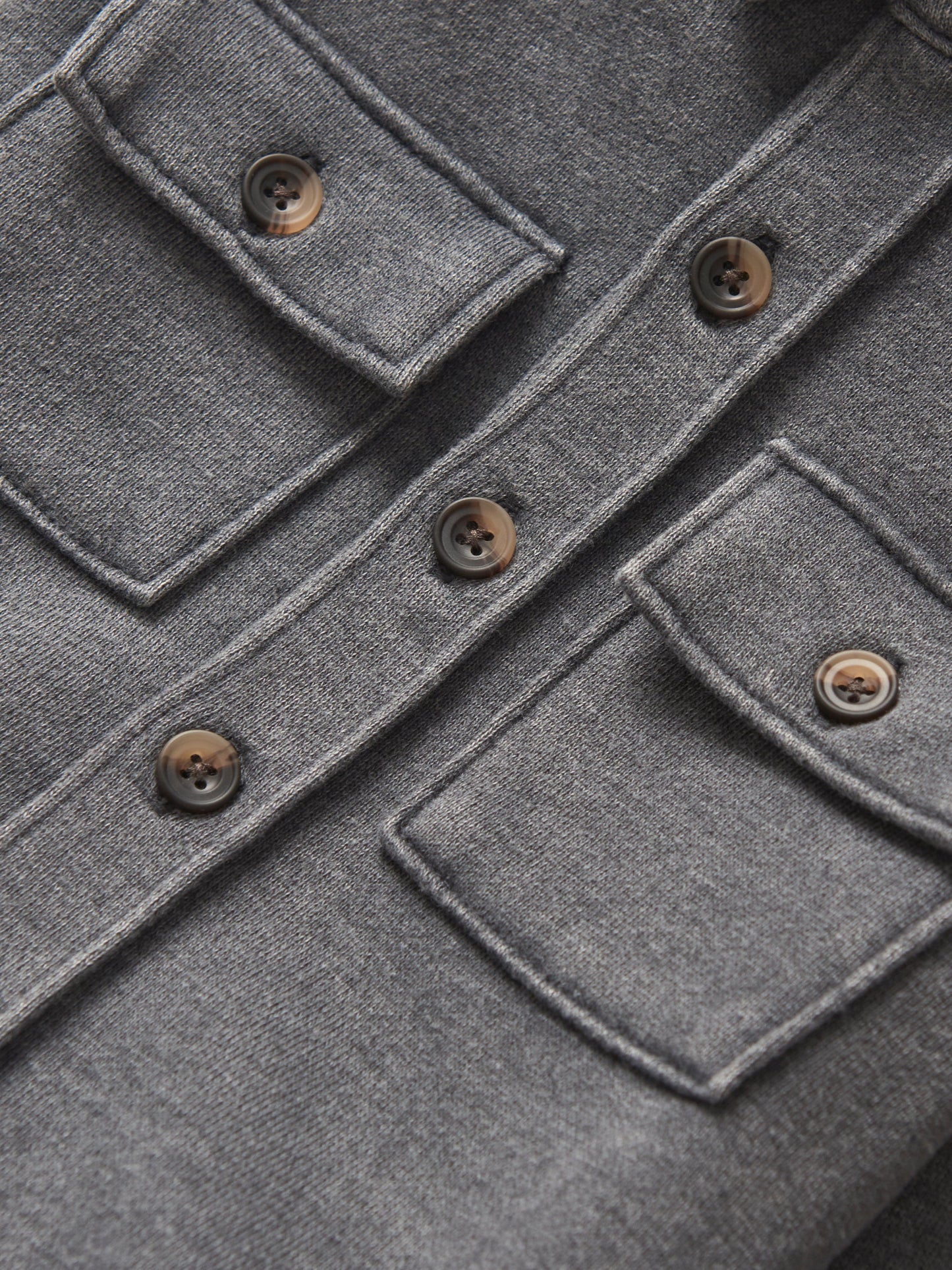 Lightweight Hooded Shacket - Charcoal Wash