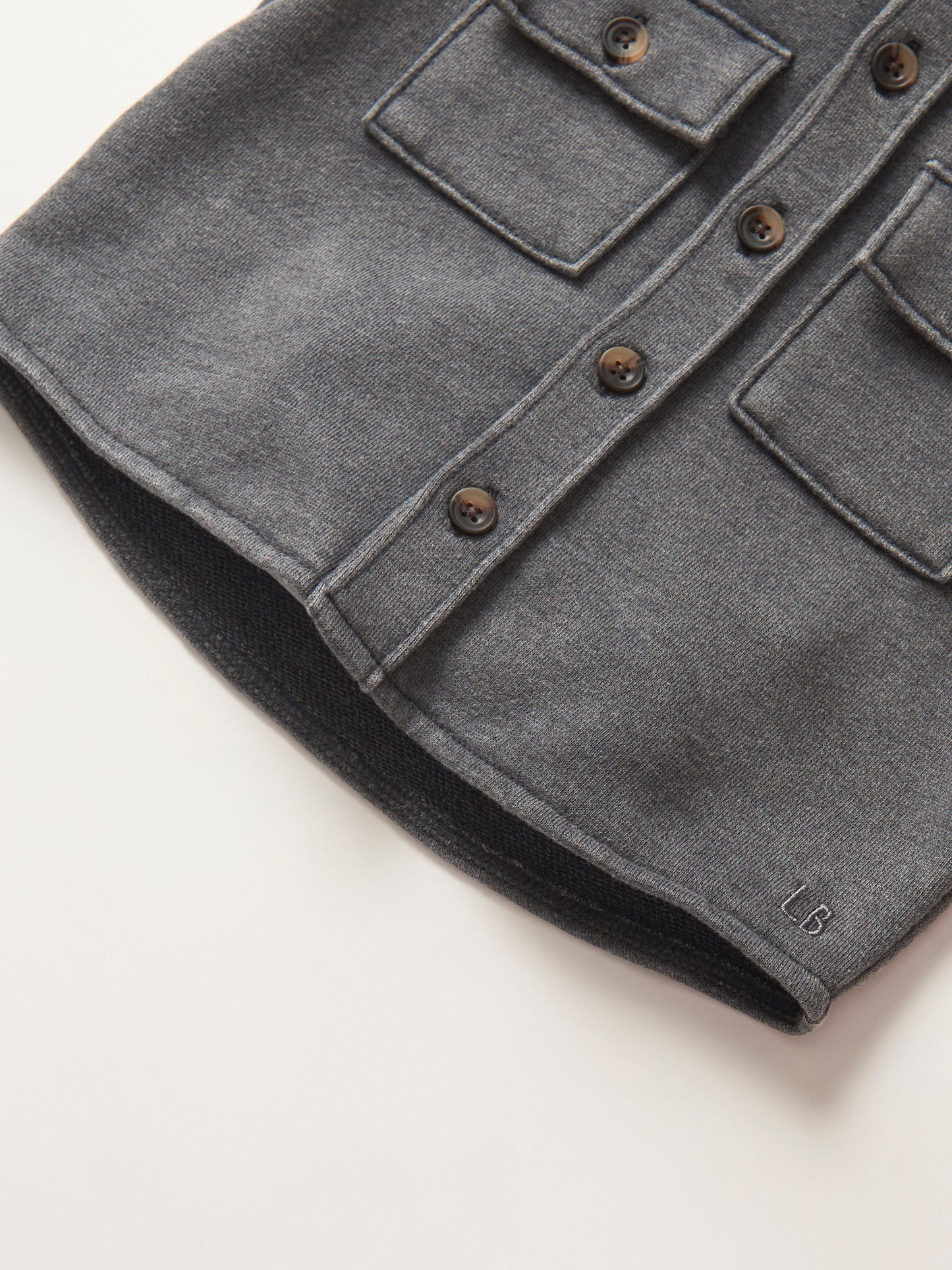 Lightweight Hooded Shacket - Charcoal Wash