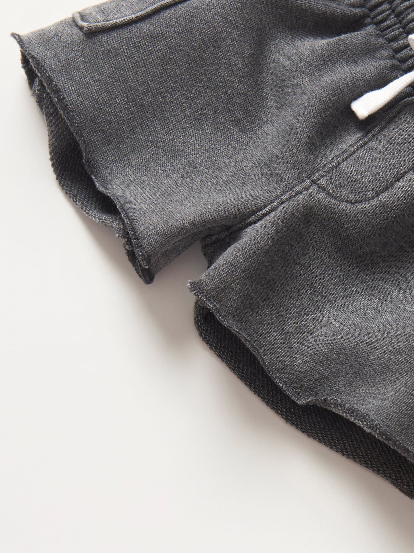 Raw Edge Cargo Short - Charcoal Wash