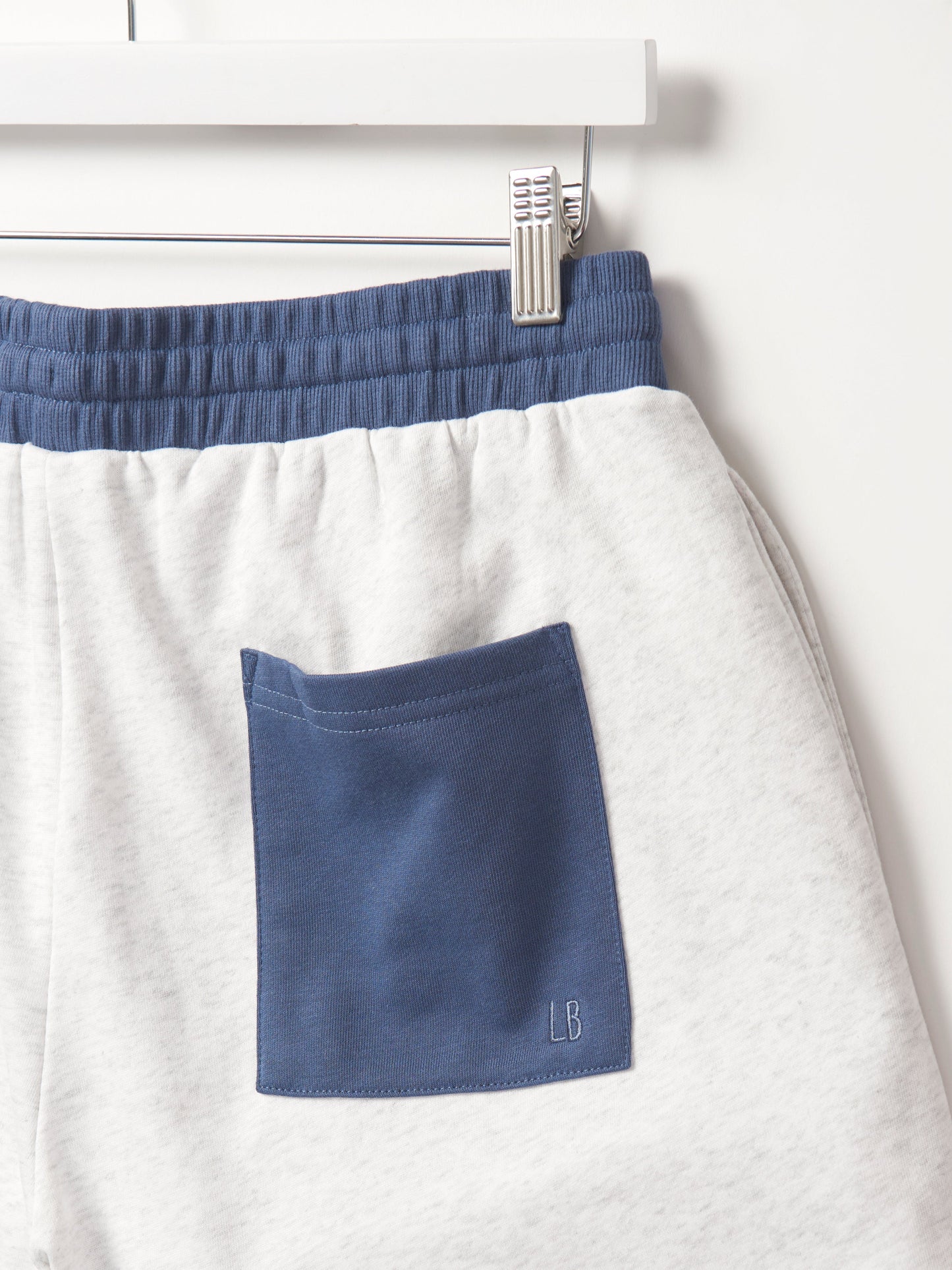 Adult USA Raw Edge Sweatshort - Heather Grey