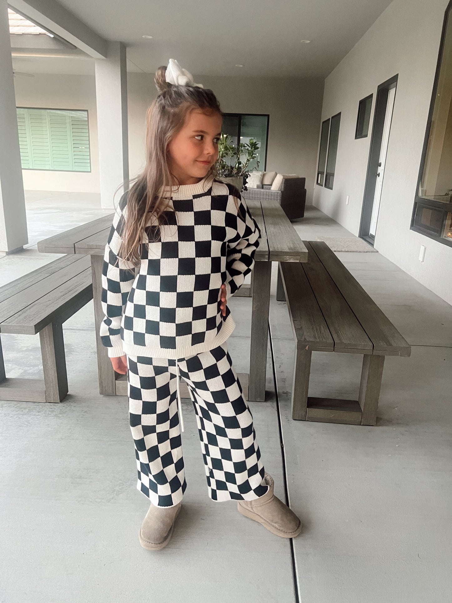 Checkered Knit Set | 2 Colors | PREORDER