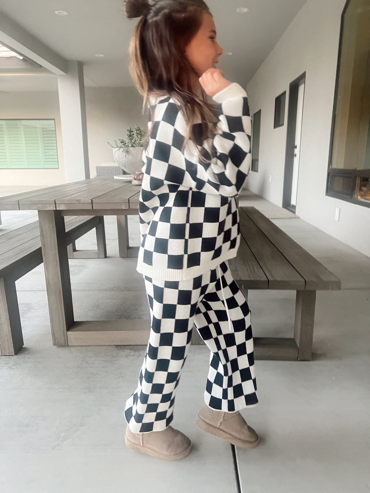 Checkered Knit Set | 2 Colors | PREORDER