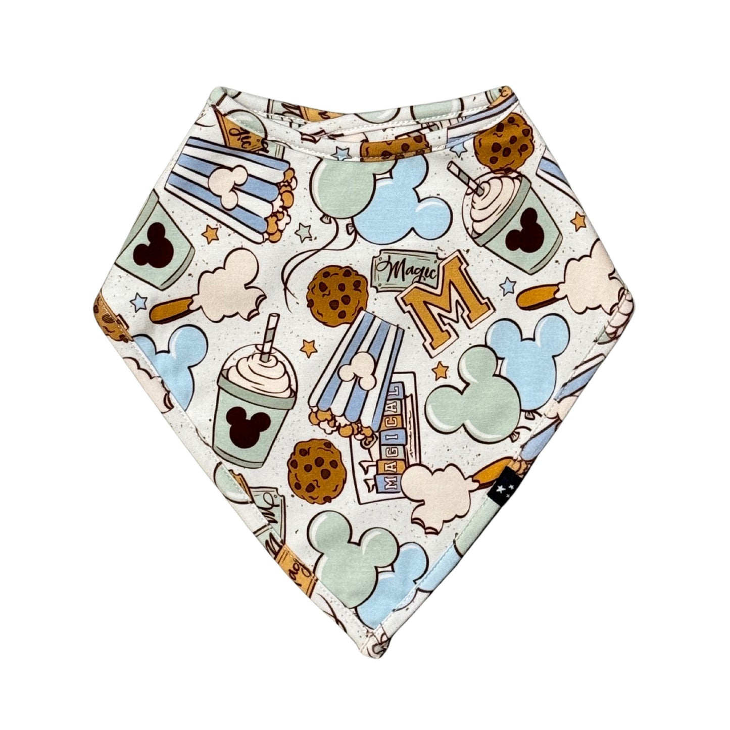 Snacks (GREEN) - Bandana Bib