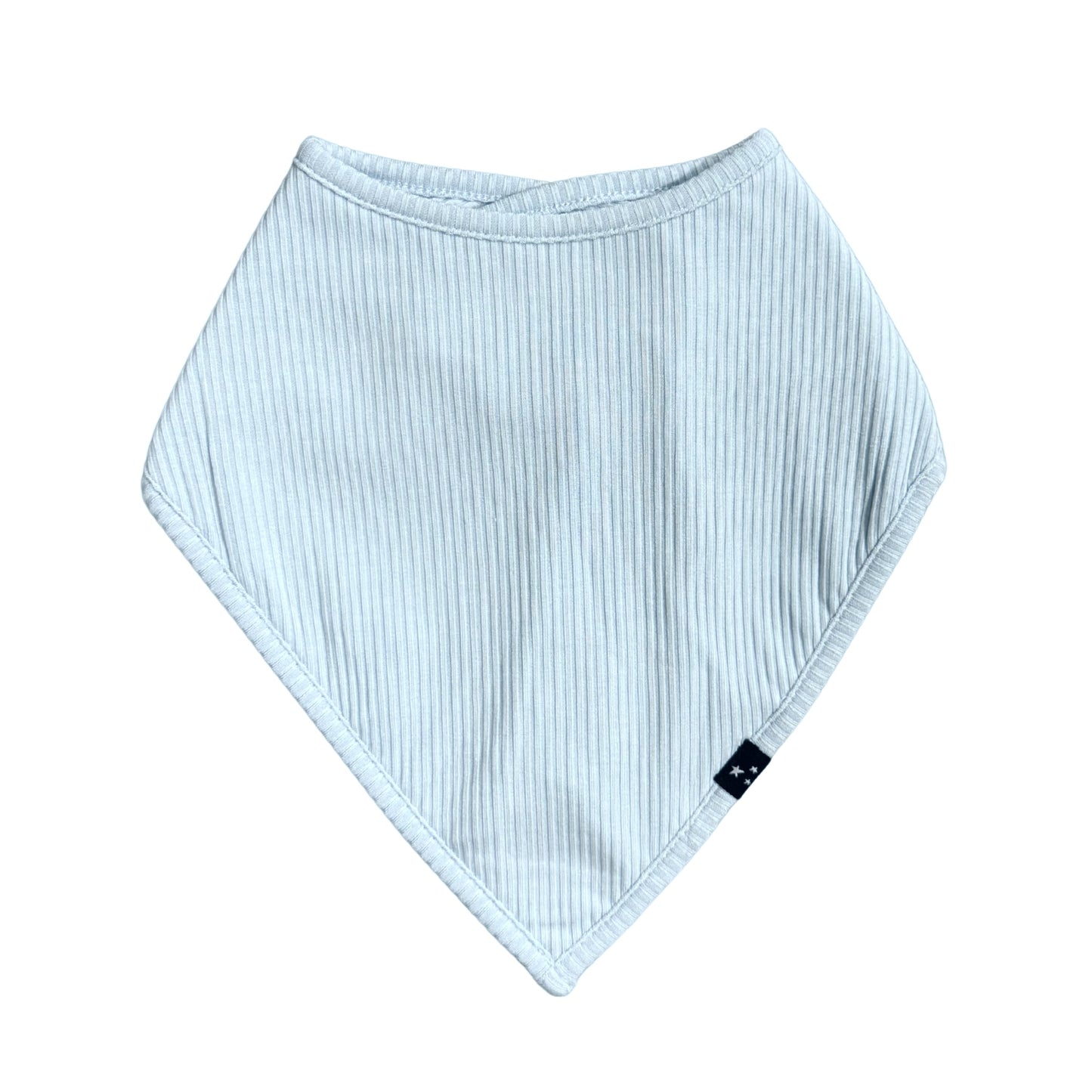 Baby Blue (ribbed) - Bandana Bib
