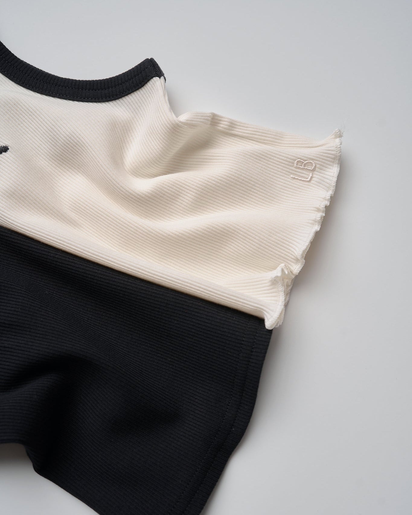 Bow Ribbed Tank - Vanilla