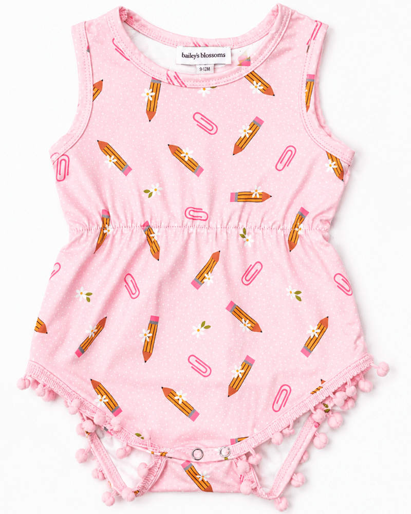 Dillon Pom Pom Romper - Petals & Pencils