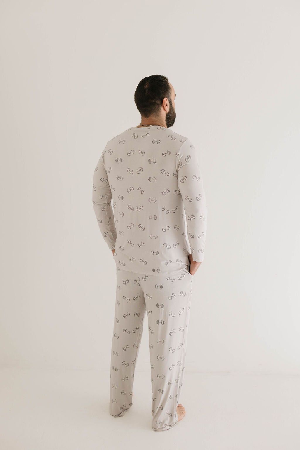 Men's Long Sleeve Bamboo Pajamas | Arm Day