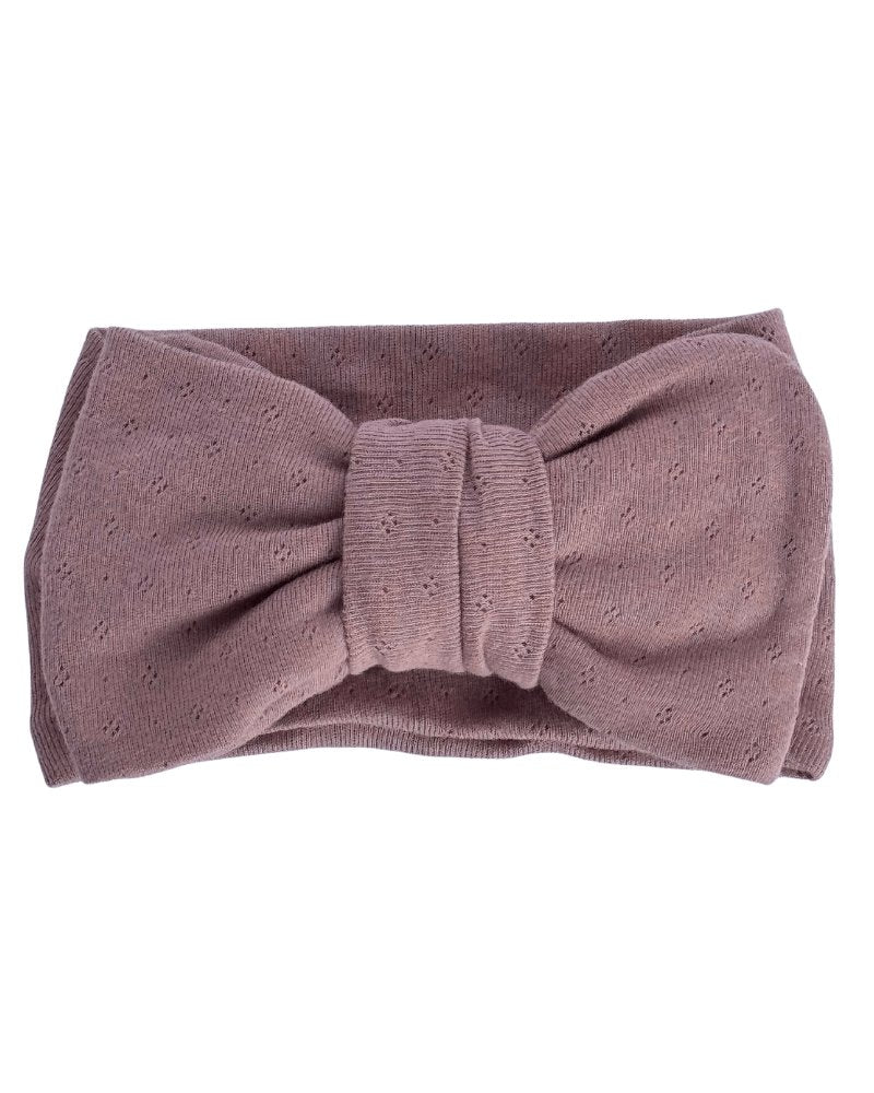 Messy Bow Headwrap - Saddle