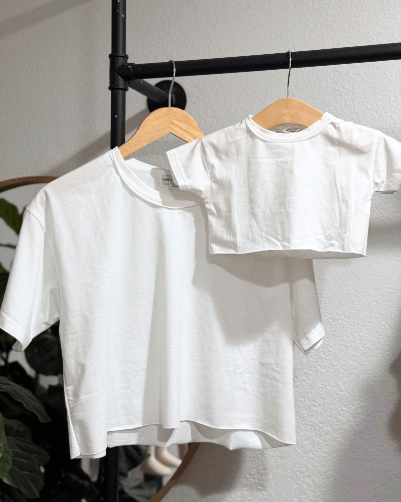 Indy Essential Crop Tee - White