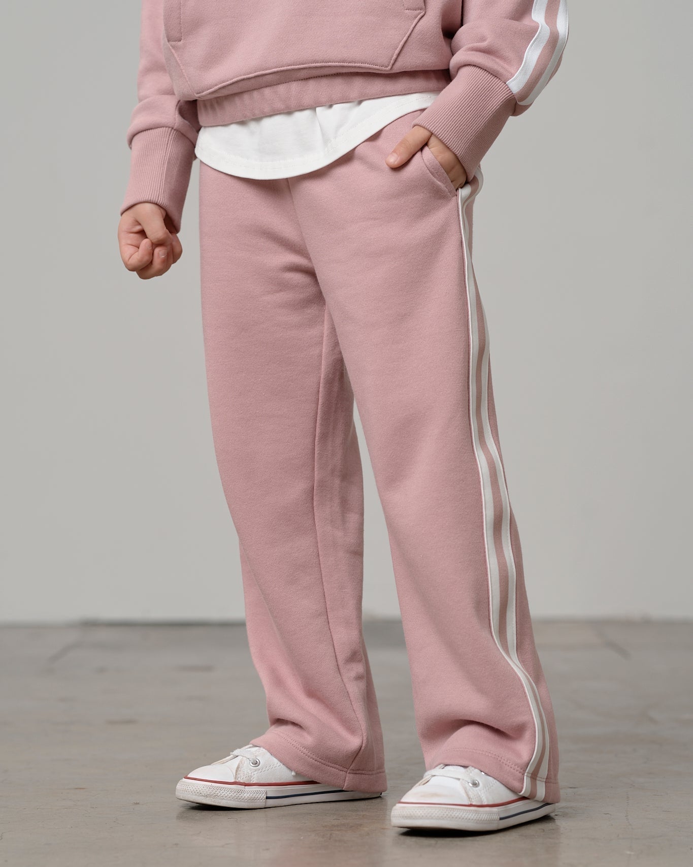 Side Trim Pant - Dusty Rosewood